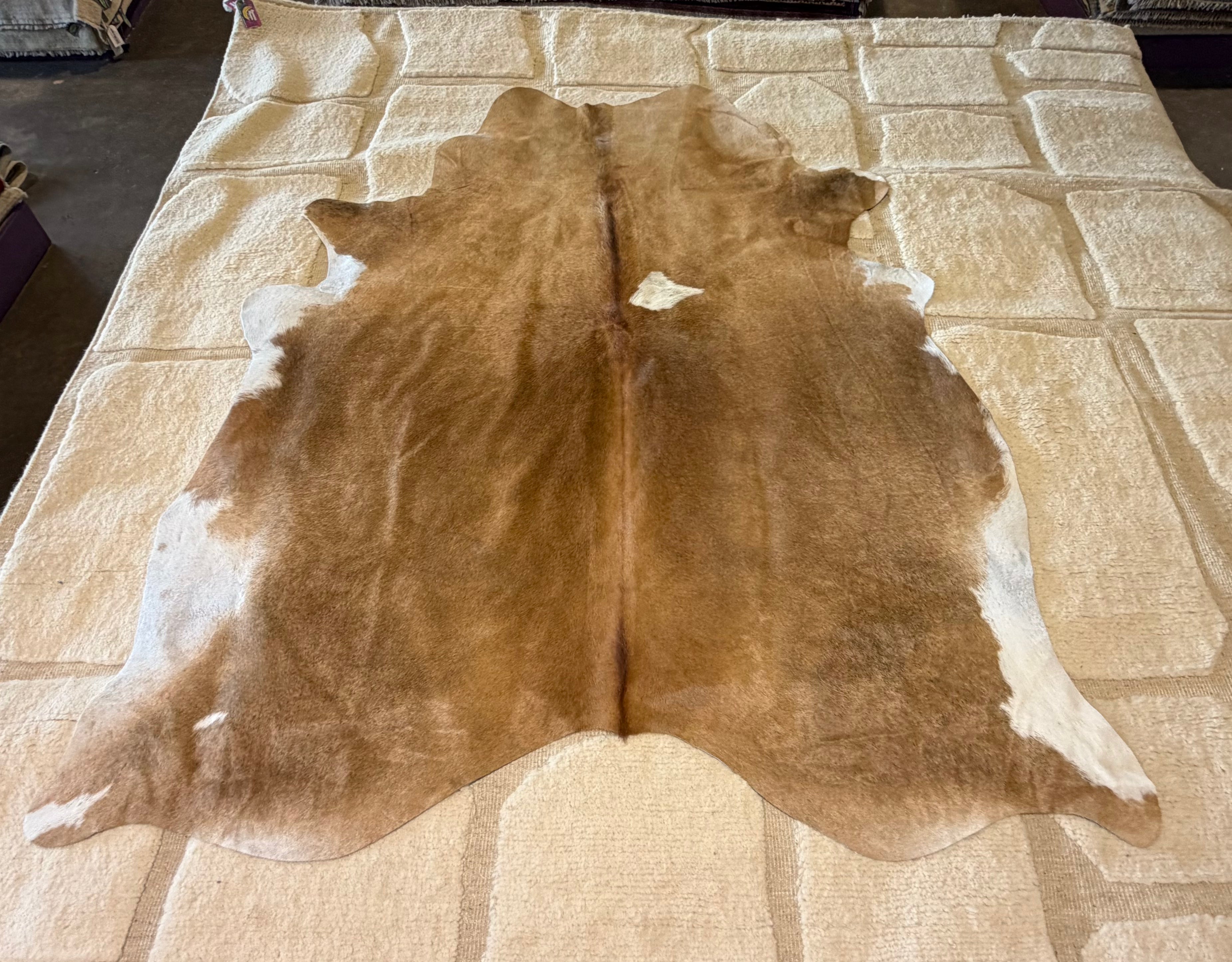 Brown 5.4x7.2 Cowhide Rug