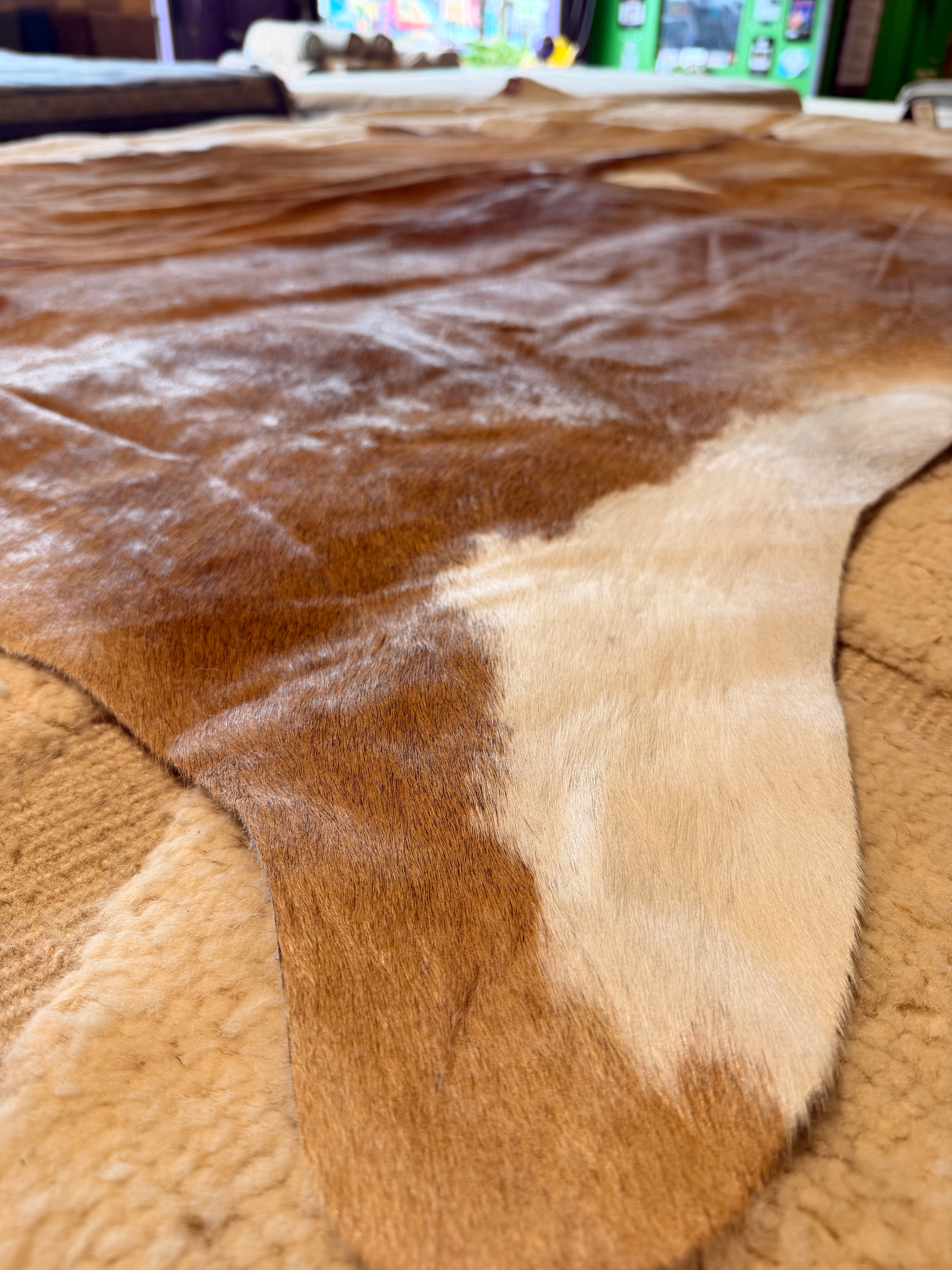 Brown 5.4x7.2 Cowhide Rug
