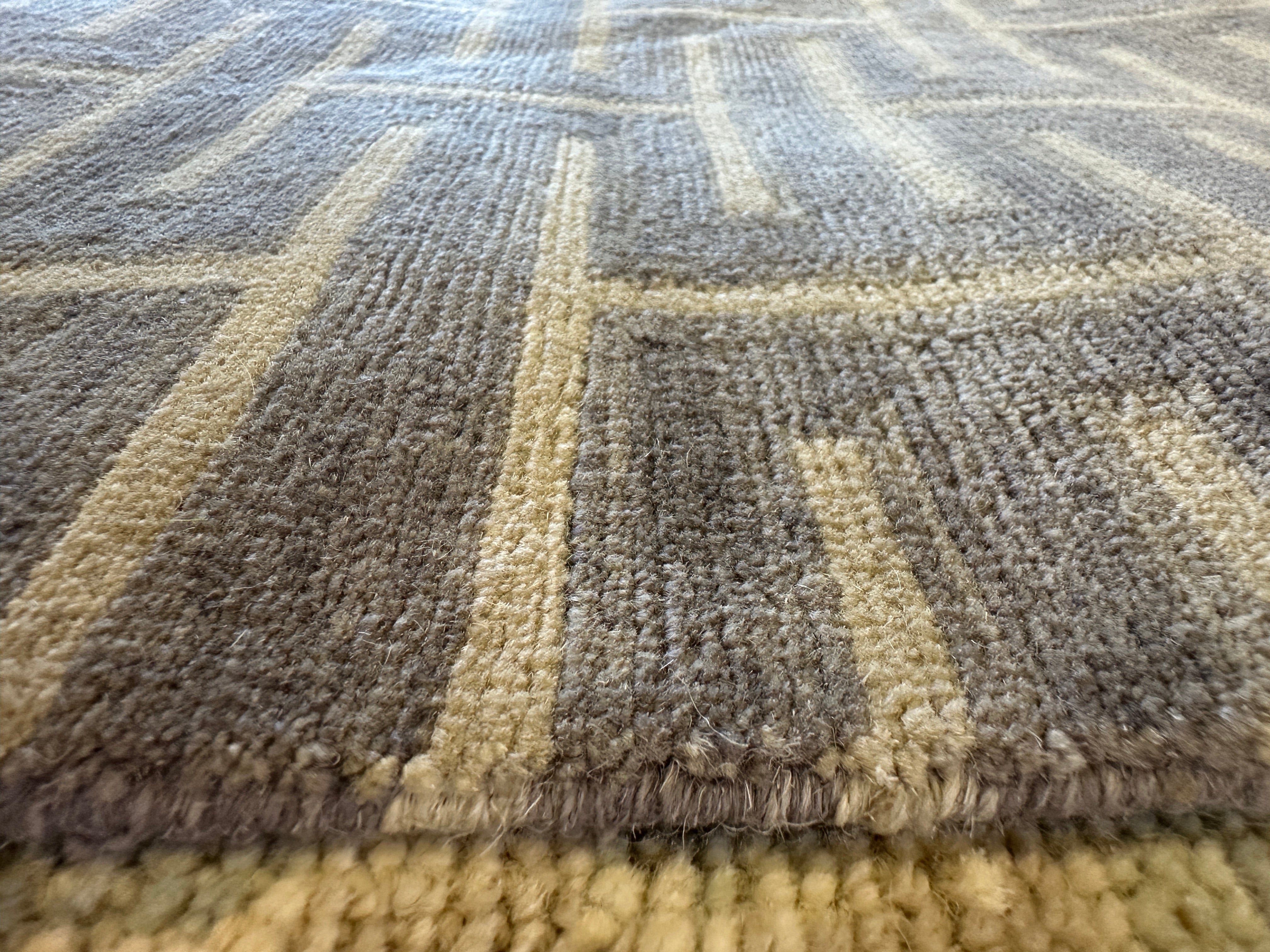 E. Eric Guirard 8x10 Grey Myriad Peeble Tibetan Rug
