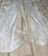 Solid Ivory 5.9x6.5 Cowhide Rug