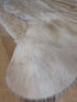 Solid Ivory 5.9x6.5 Cowhide Rug