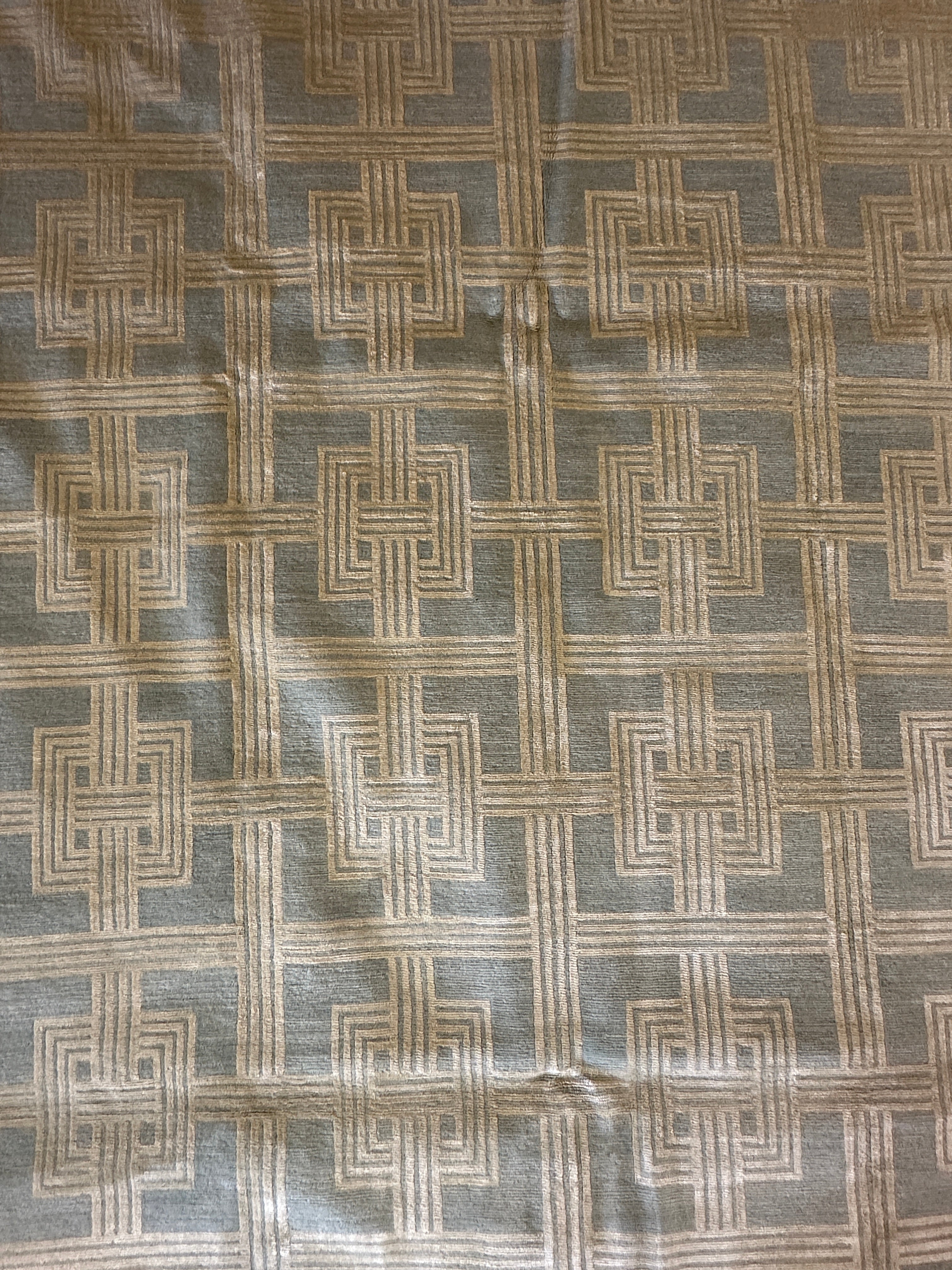 Larry L. Archie 8x10 Blue Fuse Elsa Tibetan Rug