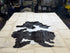 Black and White Cowhide Rug 5.8x6.6