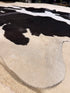 Black and White Cowhide Rug 5.8x6.6