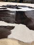 Black and White Cowhide Rug 5.8x6.6
