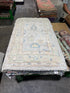 Elizabeth Tan 3x5 Blue Multi Afghani Whitewashed Oushak