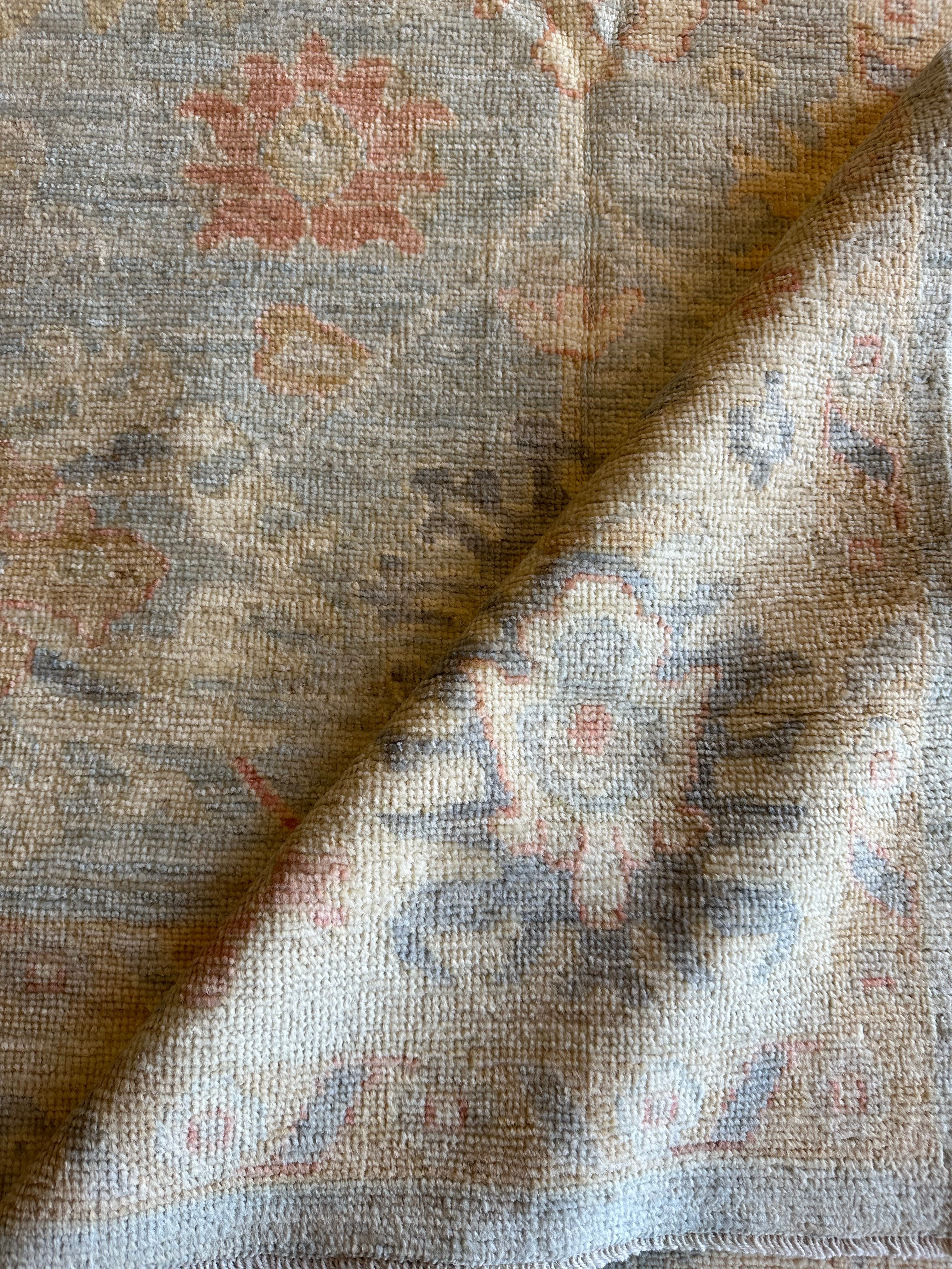 Marlaina Mah 8.10x11.10 Whitewashed Afghani Oushak Rug