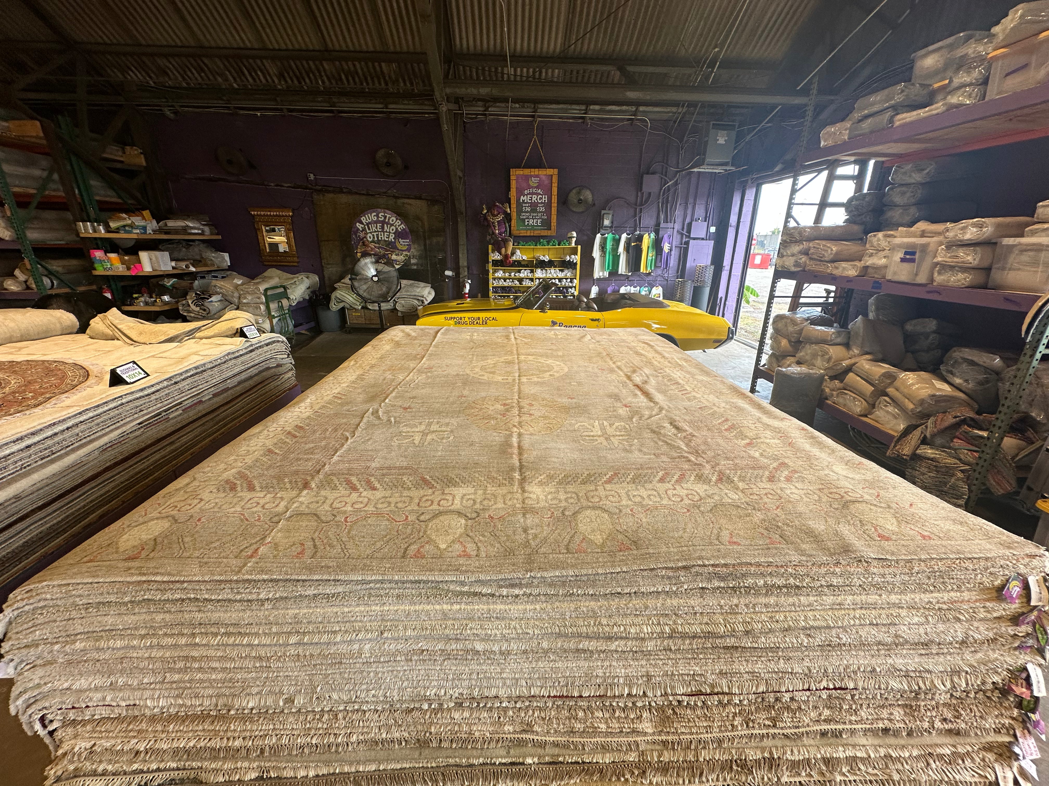 Barbara Fraser 10x13.10 Whitewashed Afghani Oushak Rug