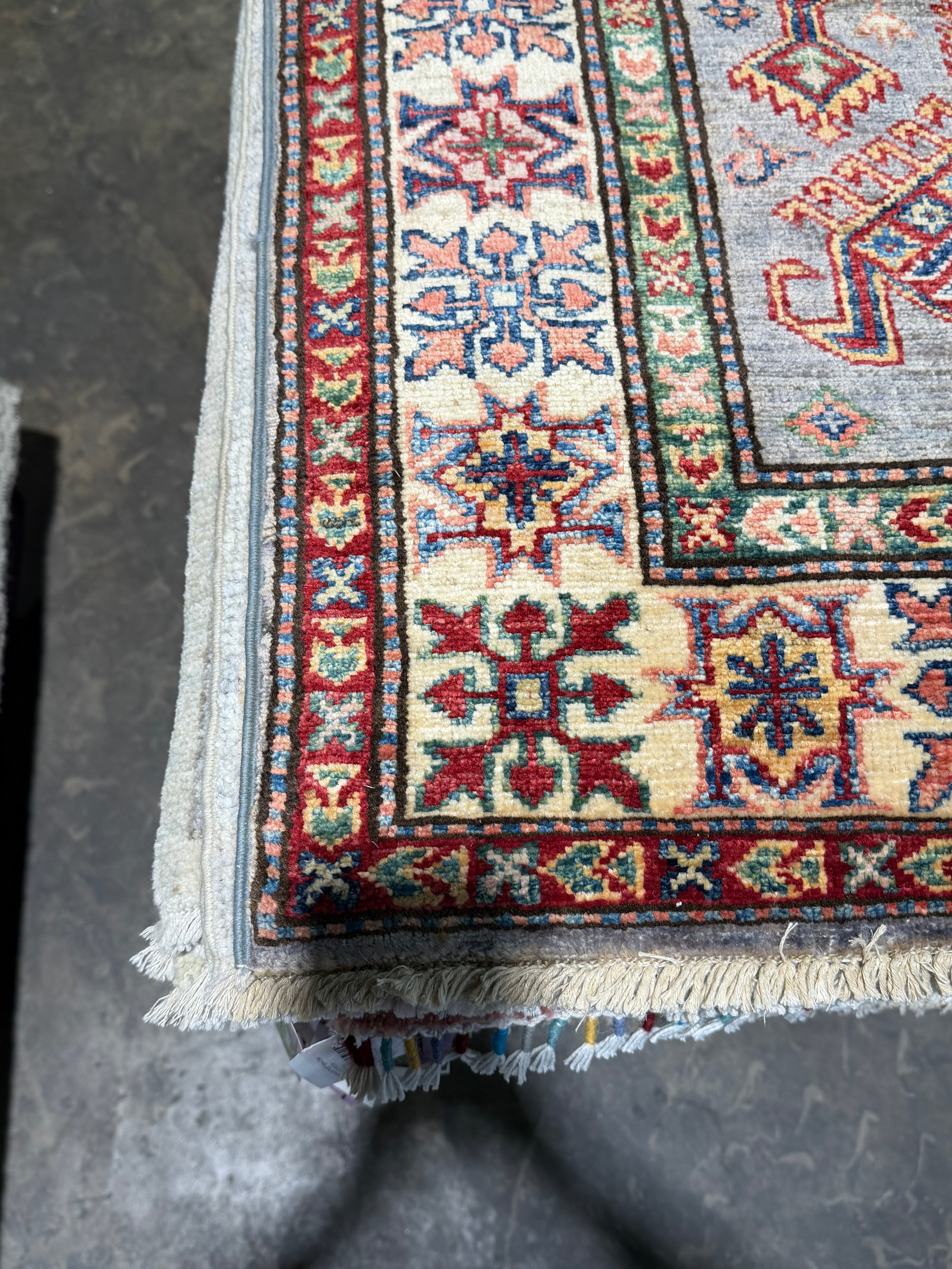 Lauri Hendler 2.8x4.2 Multicolor Afghani Kazak Rug