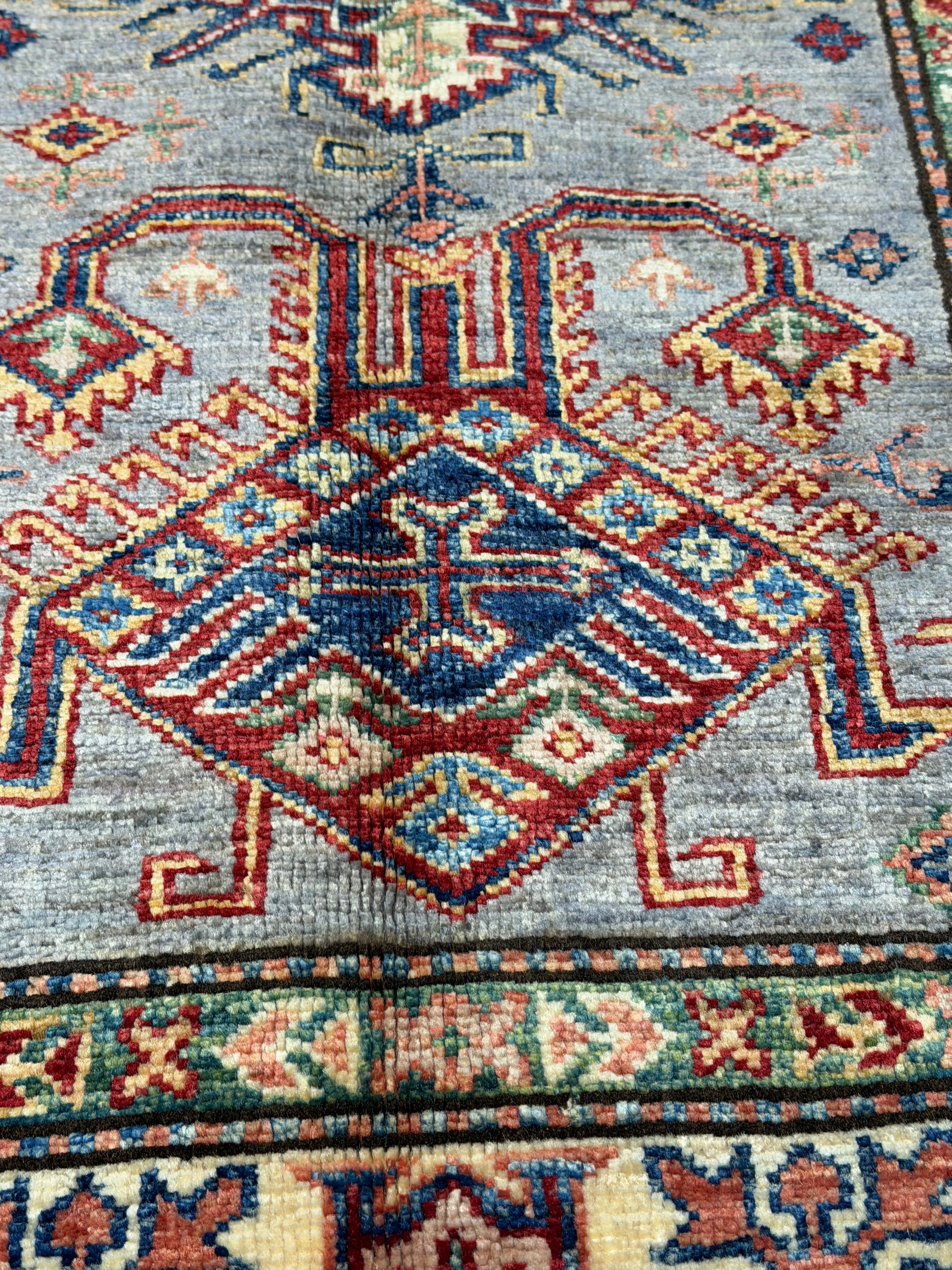 Lauri Hendler 2.8x4.2 Multicolor Afghani Kazak Rug