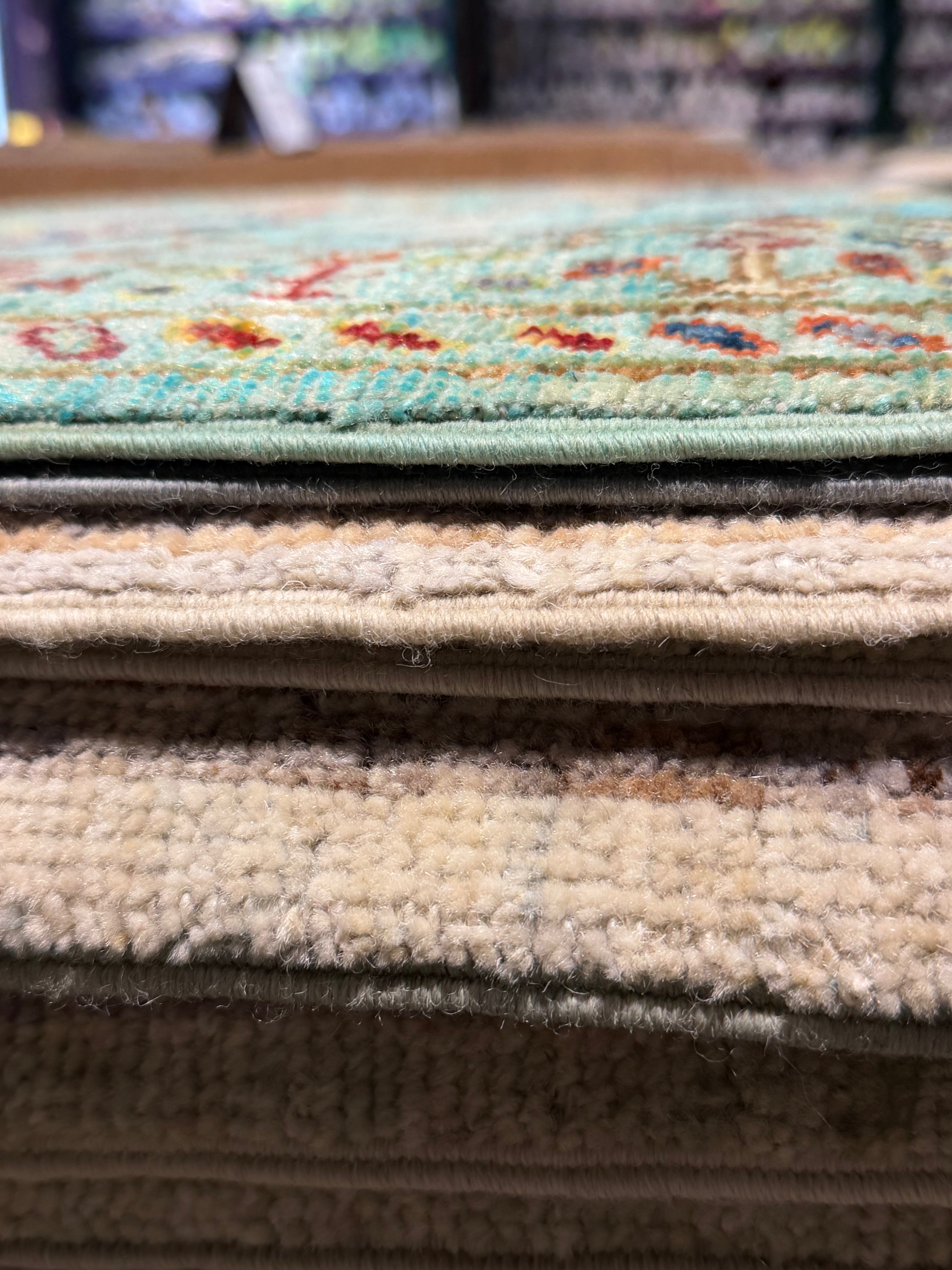 Mae Martin 2.8x4 Light Blue Afghani Sultani Rug