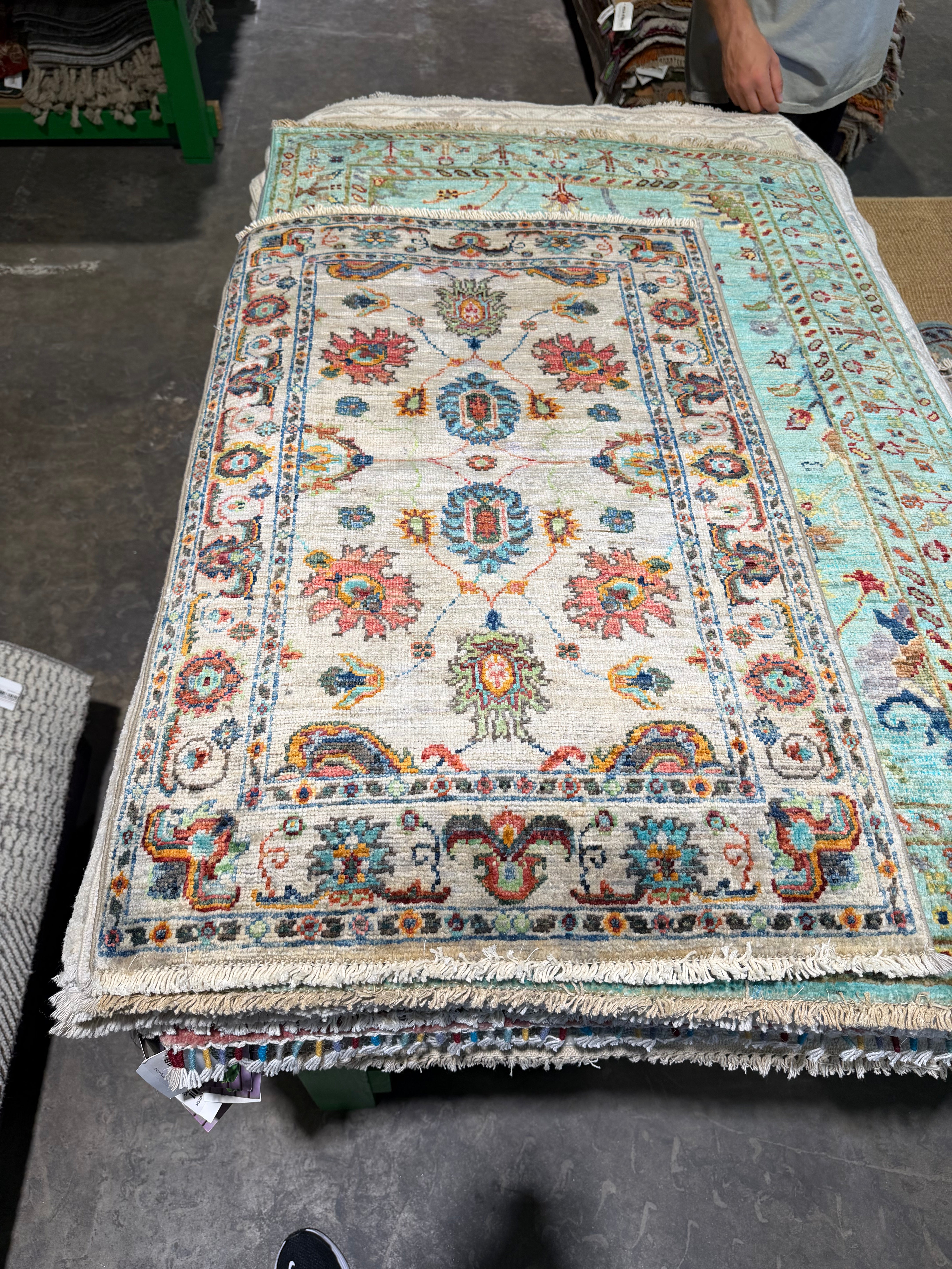 Daniella Alonso 2x3.1 Multicolor Afghani Sultani Rug