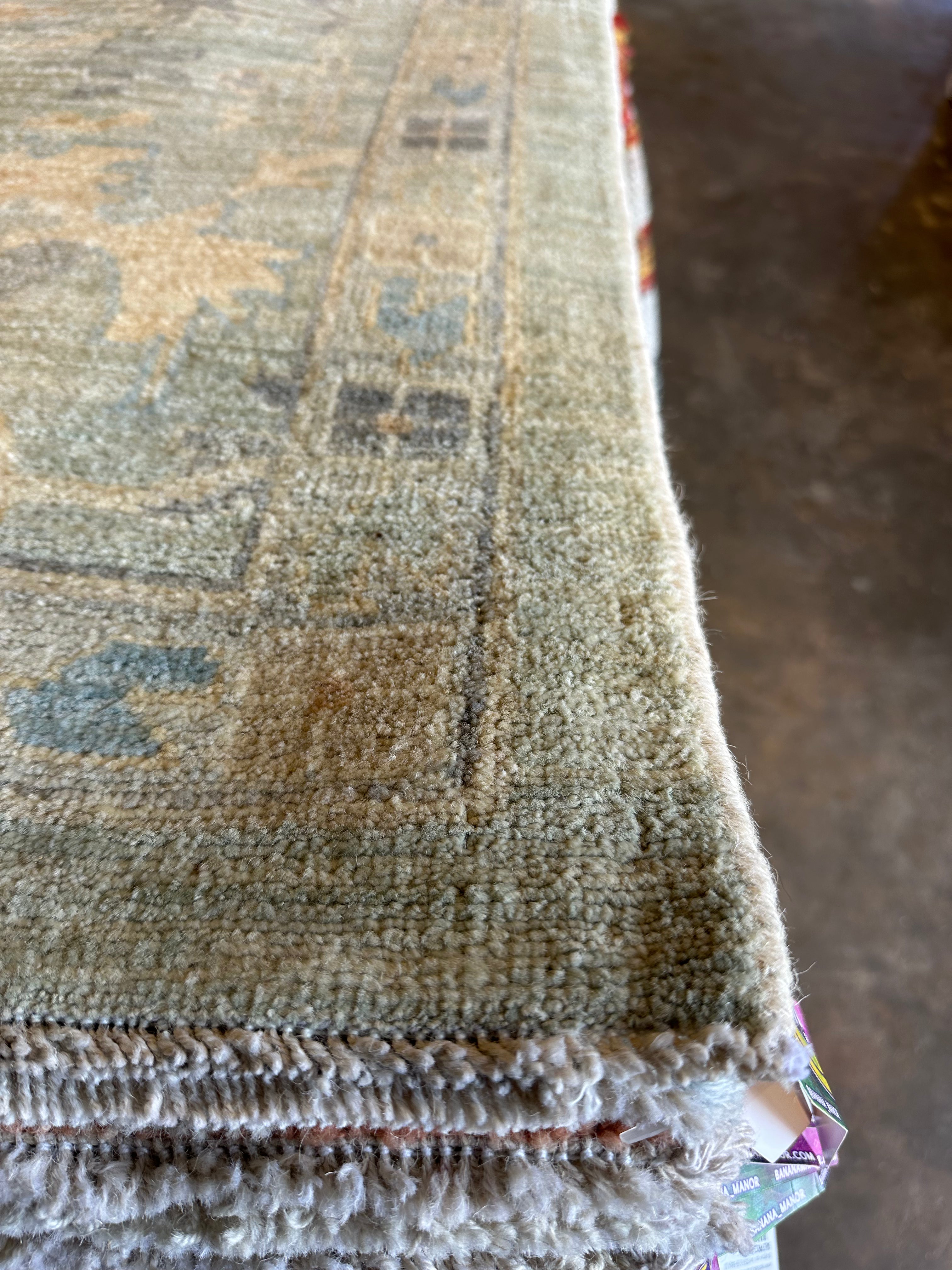 Lukita Maxwell 9.10x13.11 Whitewash Afghani Oushak Rug