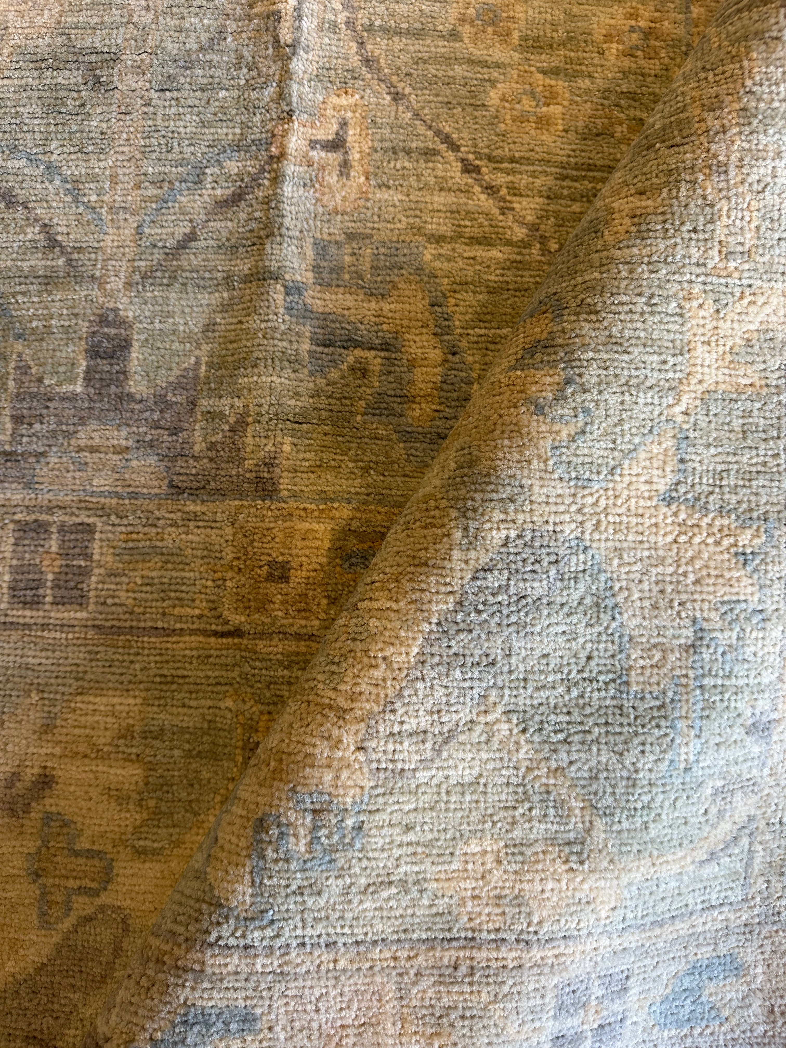 Lukita Maxwell 9.10x13.11 Whitewash Afghani Oushak Rug