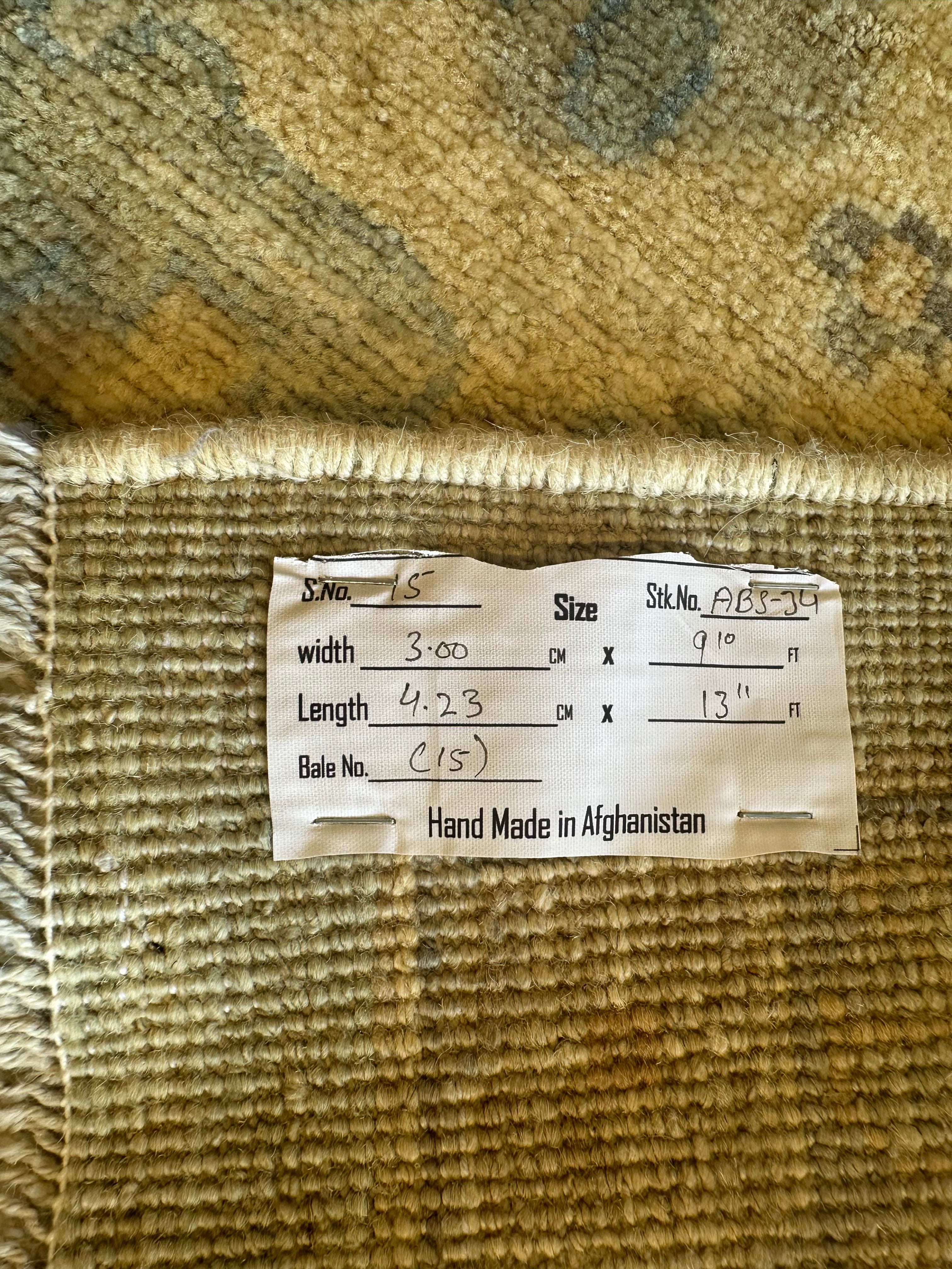 Lukita Maxwell 9.10x13.11 Whitewash Afghani Oushak Rug