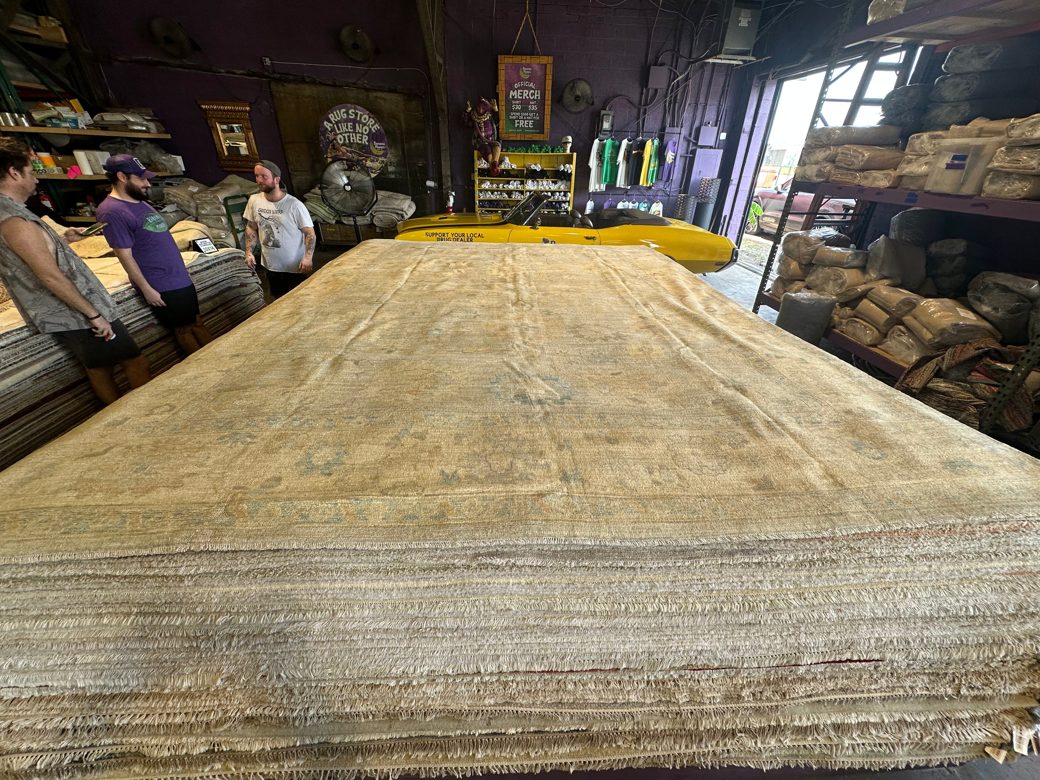 Giuliana Bertuzzi 9.11x13.9 Whitewash Afghani Oushak Rug
