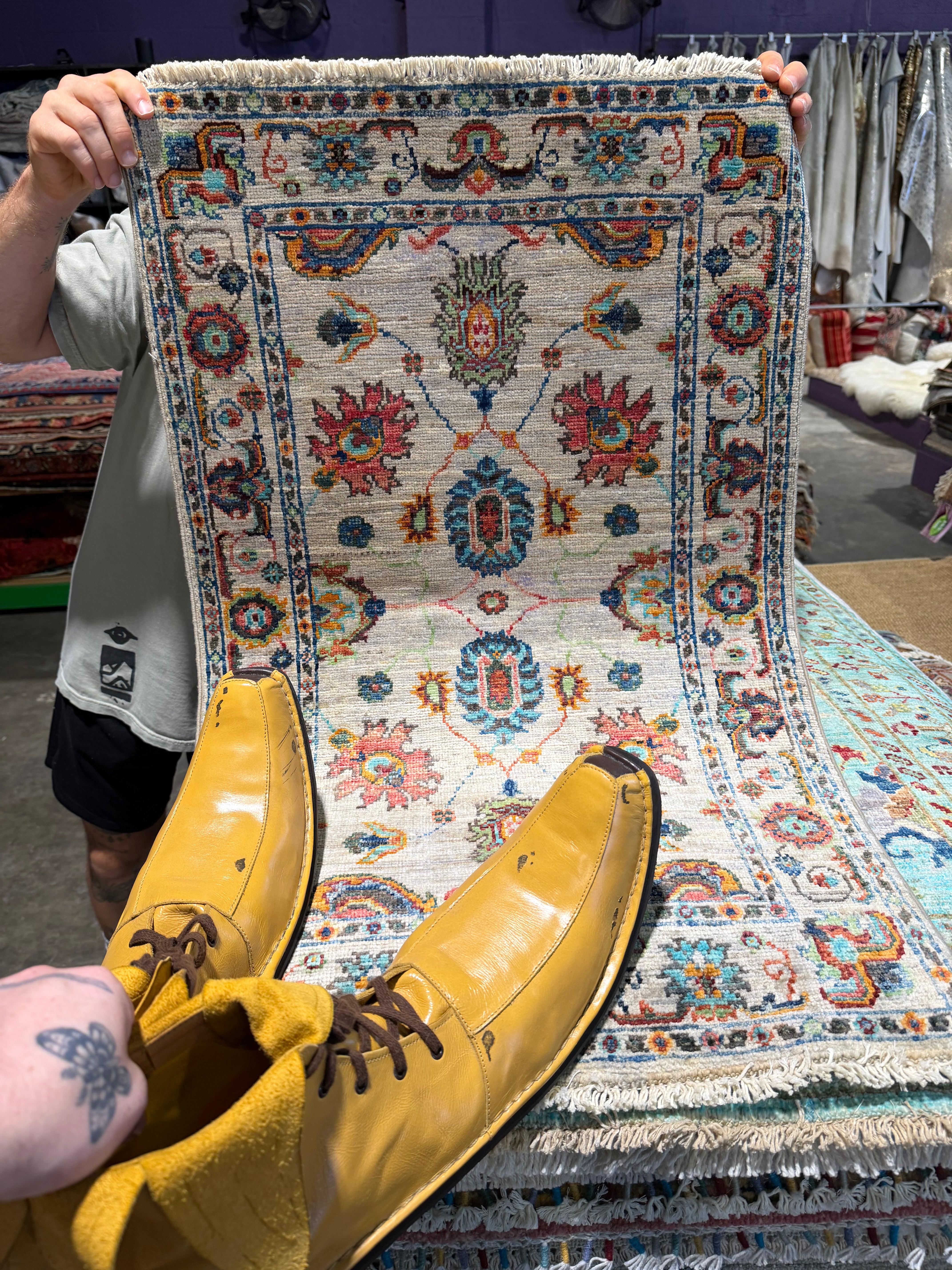 Daniella Alonso 2x3.1 Multicolor Afghani Sultani Rug