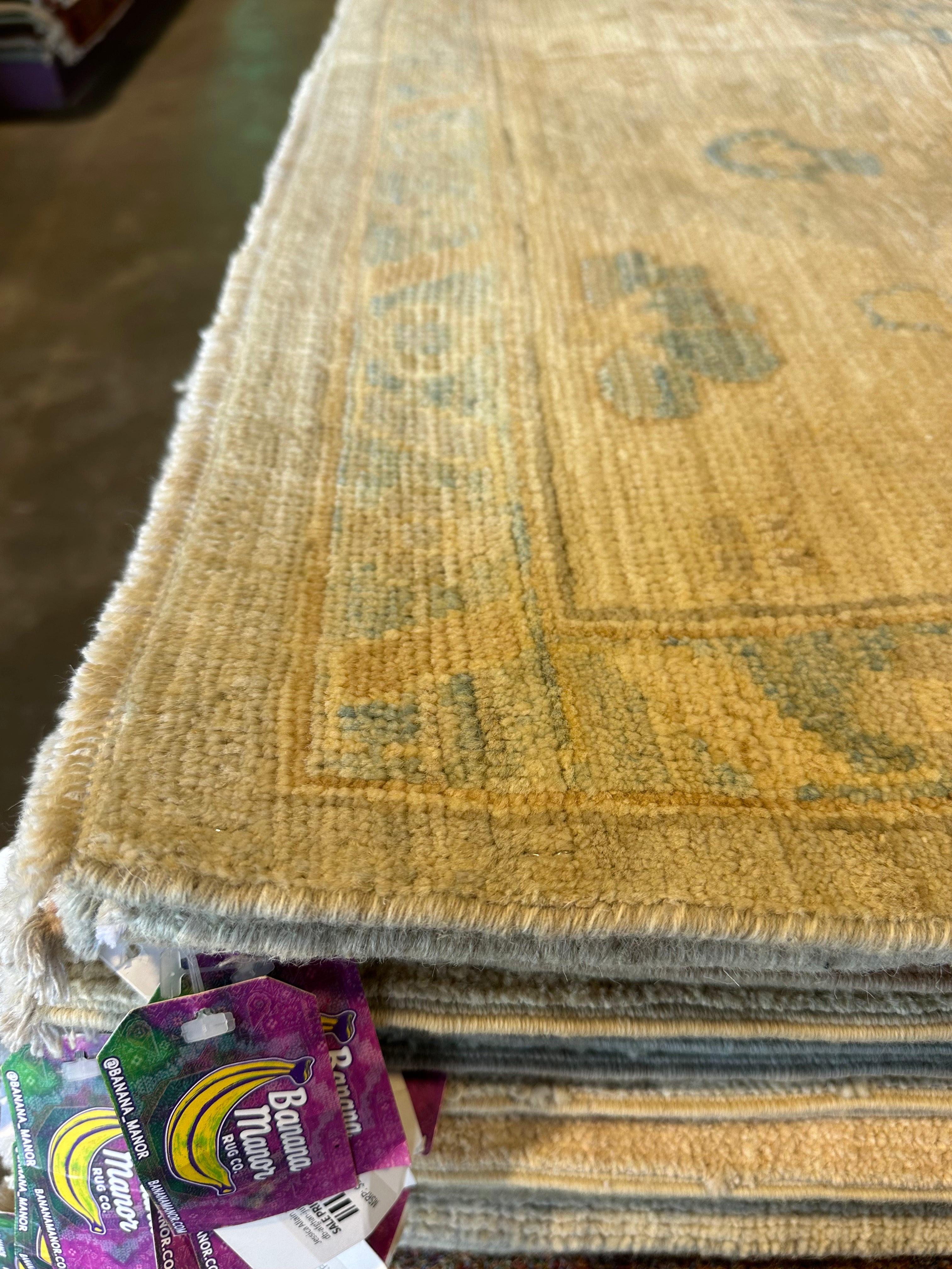 Giuliana Bertuzzi 9.11x13.9 Whitewash Afghani Oushak Rug
