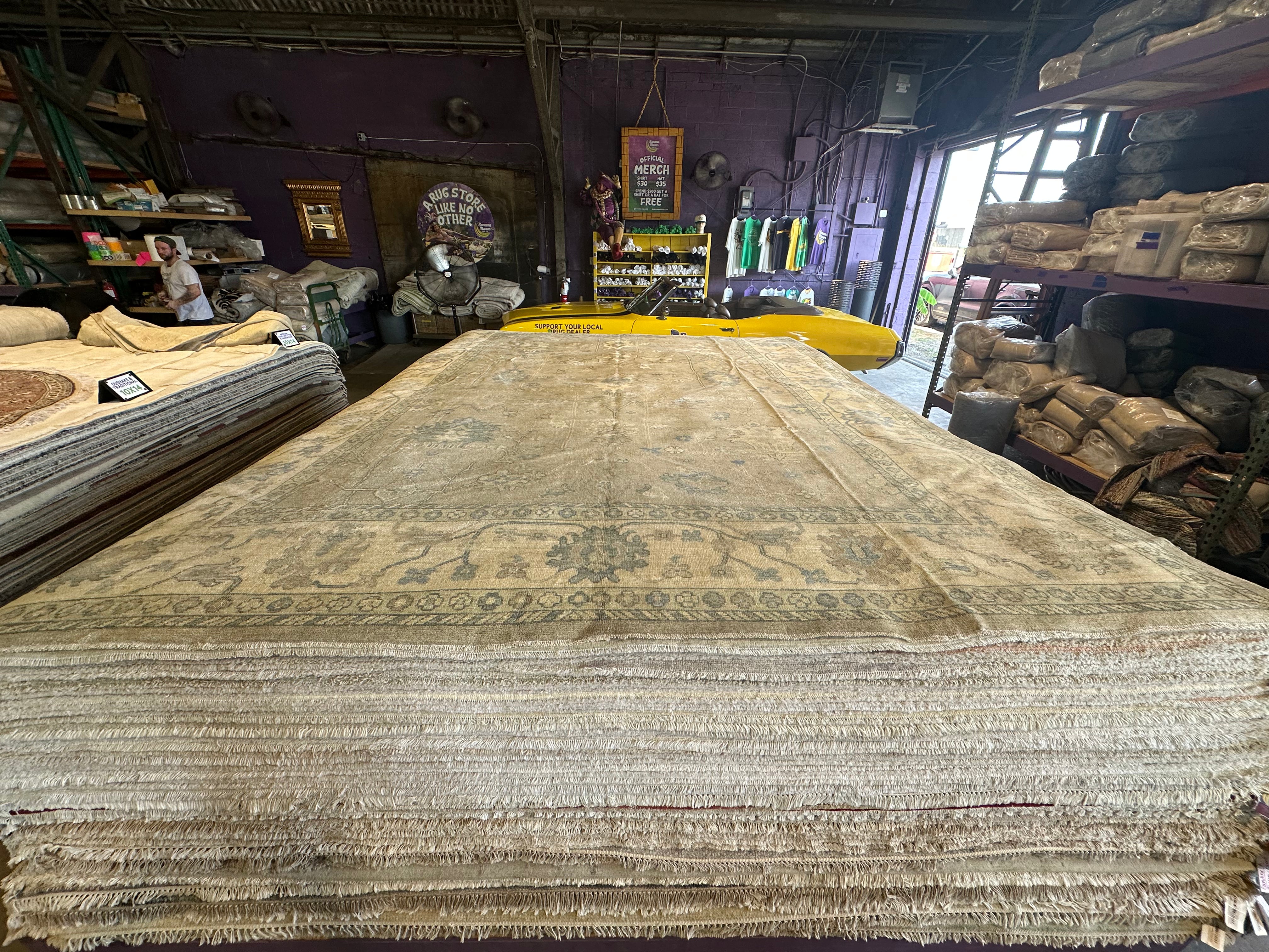 Ember Ambrose 10.4x14 Whitewash Afghani Oushak Rug