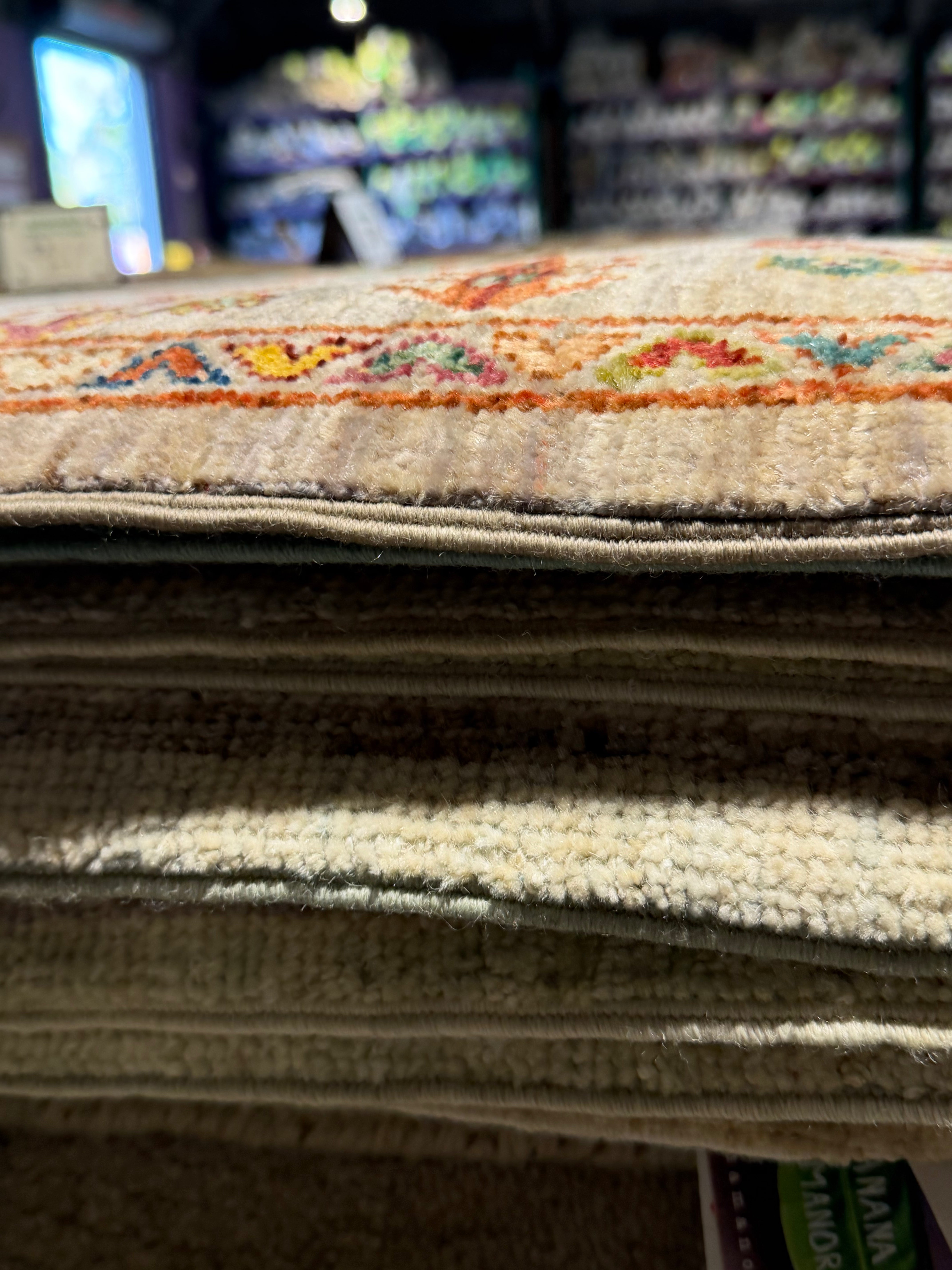 Amy 3.5x5.3 Multicolor Afghani Sultani Rug