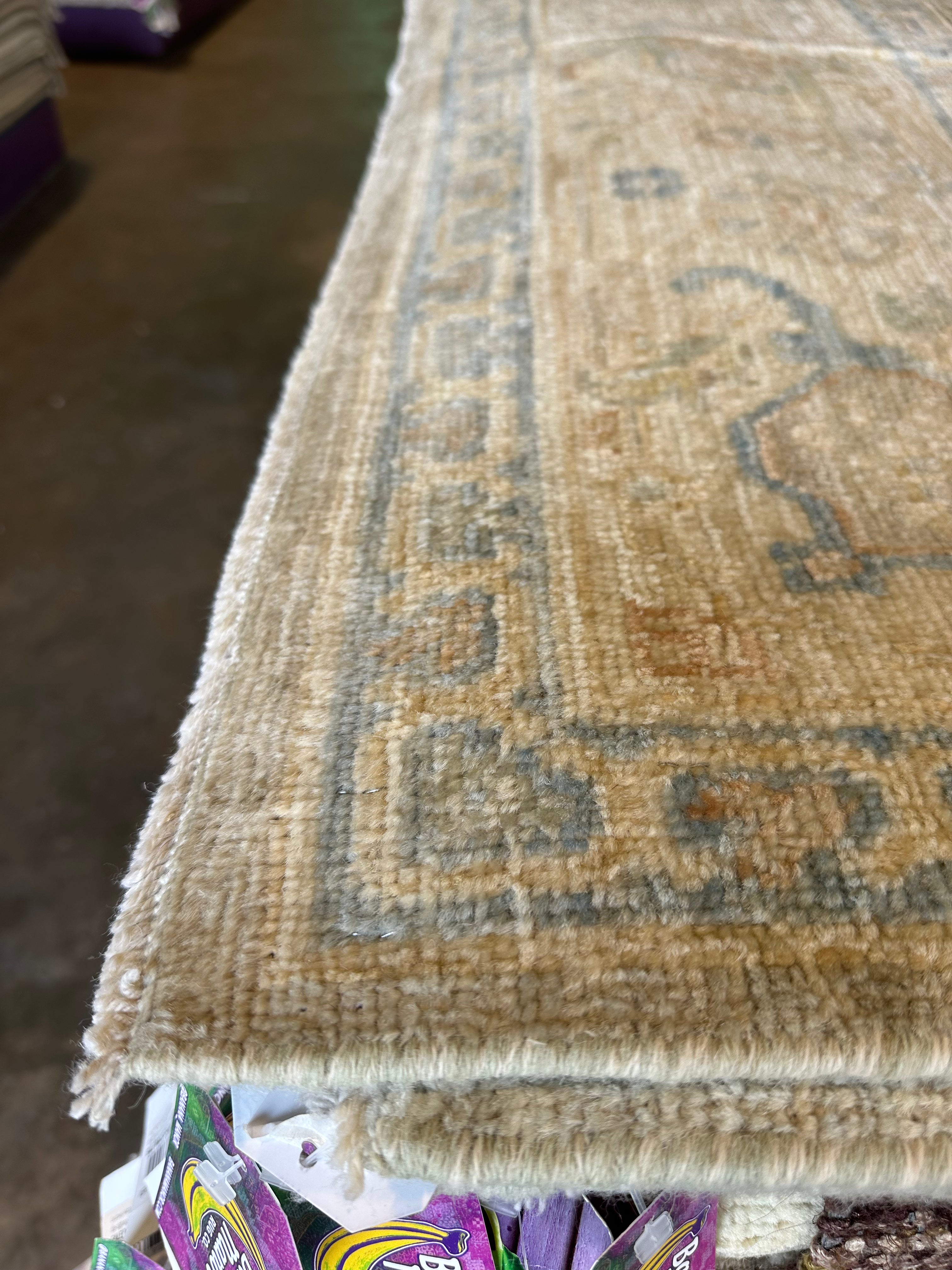 Krista Kosonen 9x11.8 Whitewash Afghani Oushak Rug