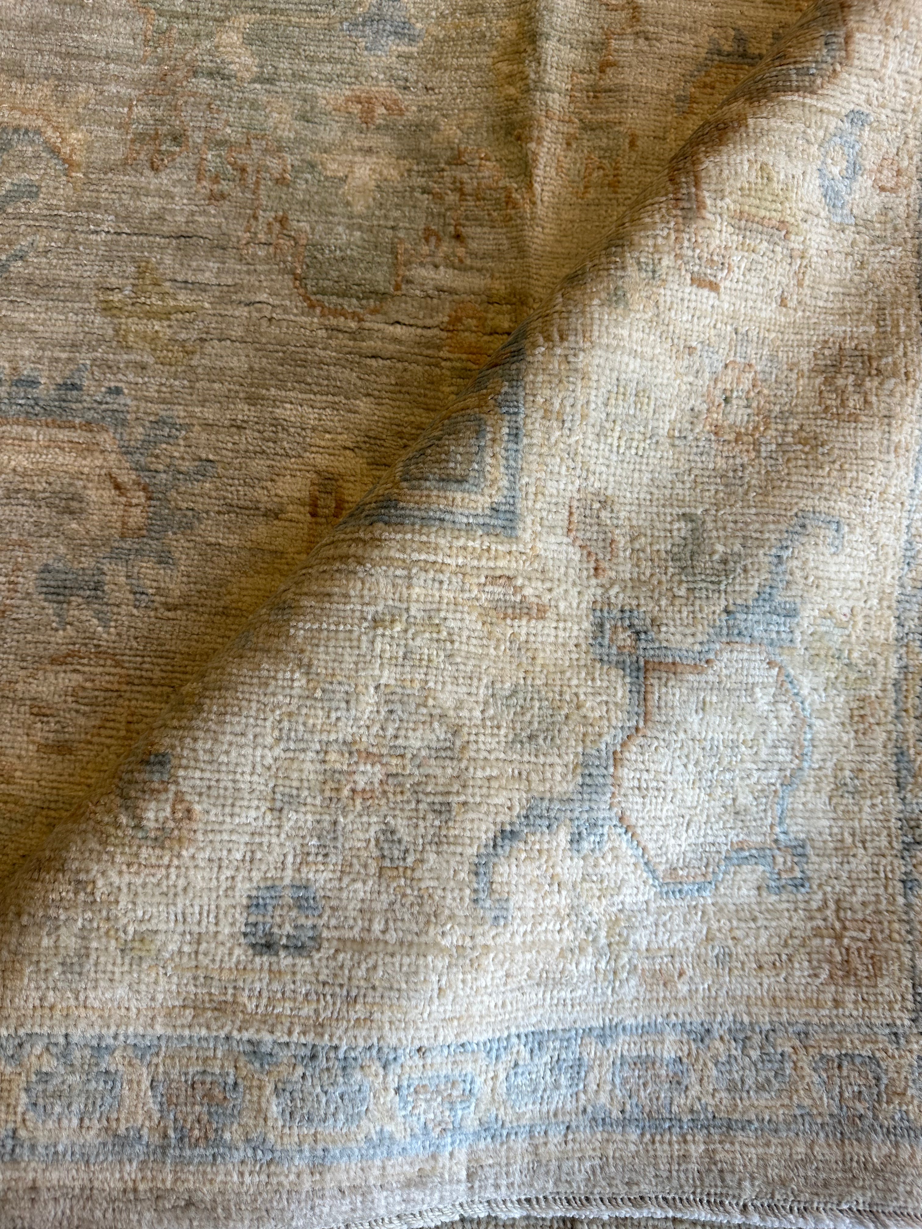 Krista Kosonen 9x11.8 Whitewash Afghani Oushak Rug