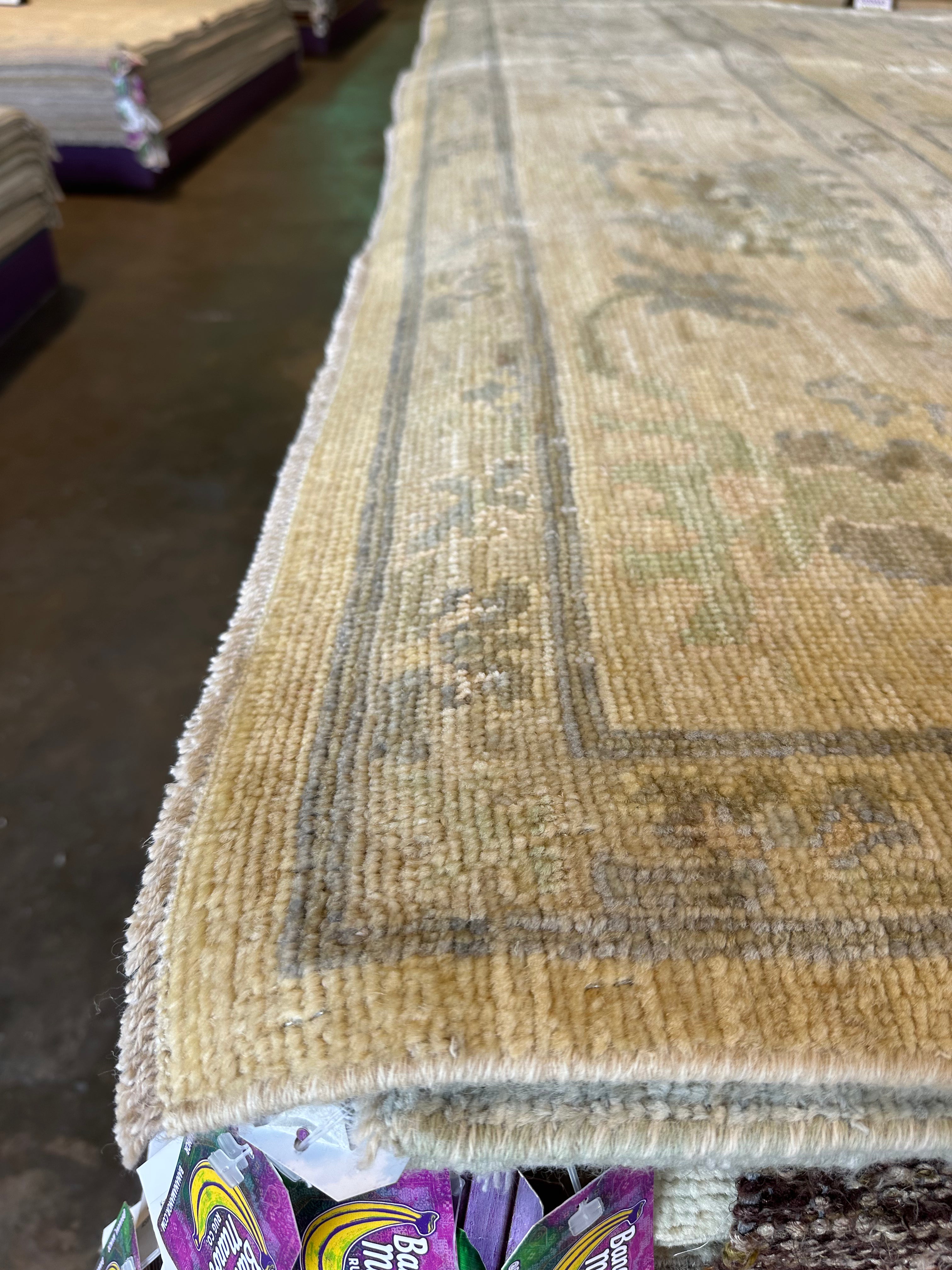 Lauren Smith 8.8x11.10 Whitewash Afghani Oushak Rug