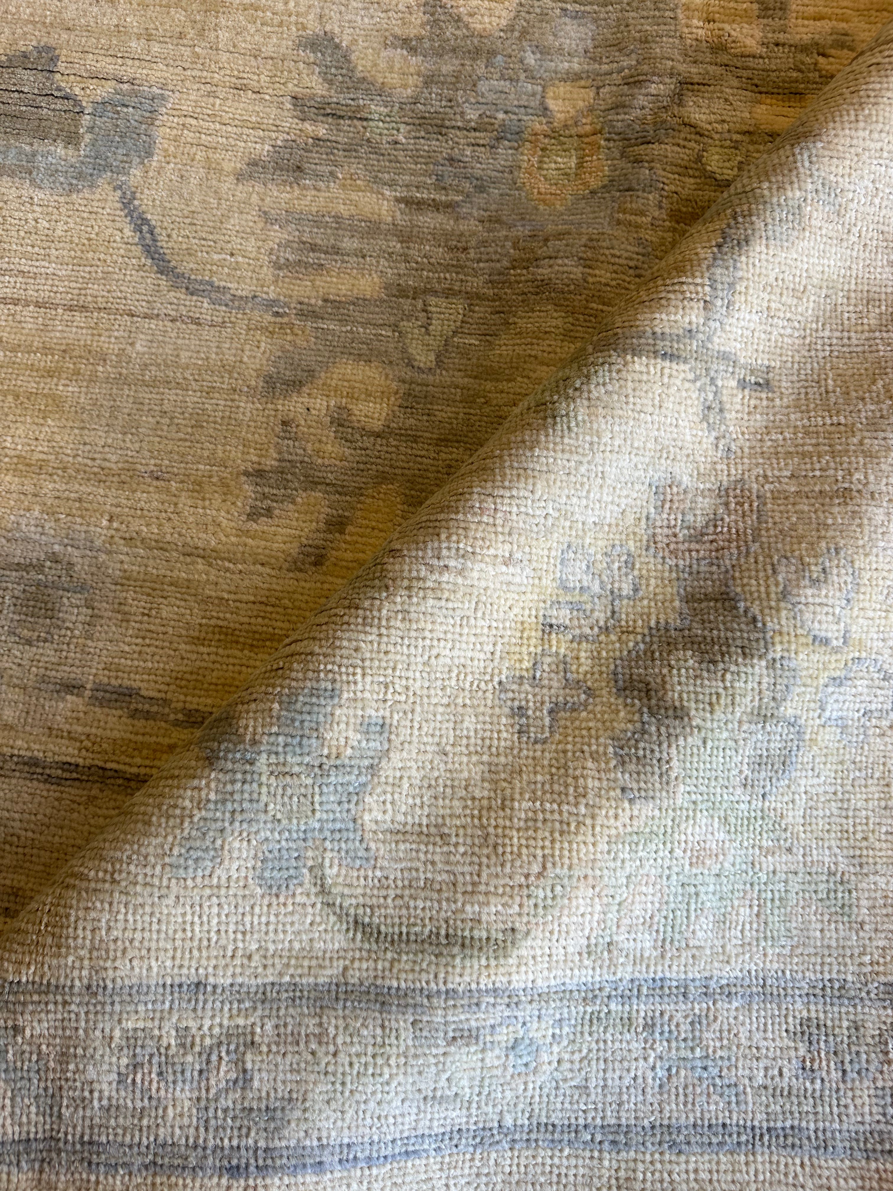 Lauren Smith 8.8x11.10 Whitewash Afghani Oushak Rug