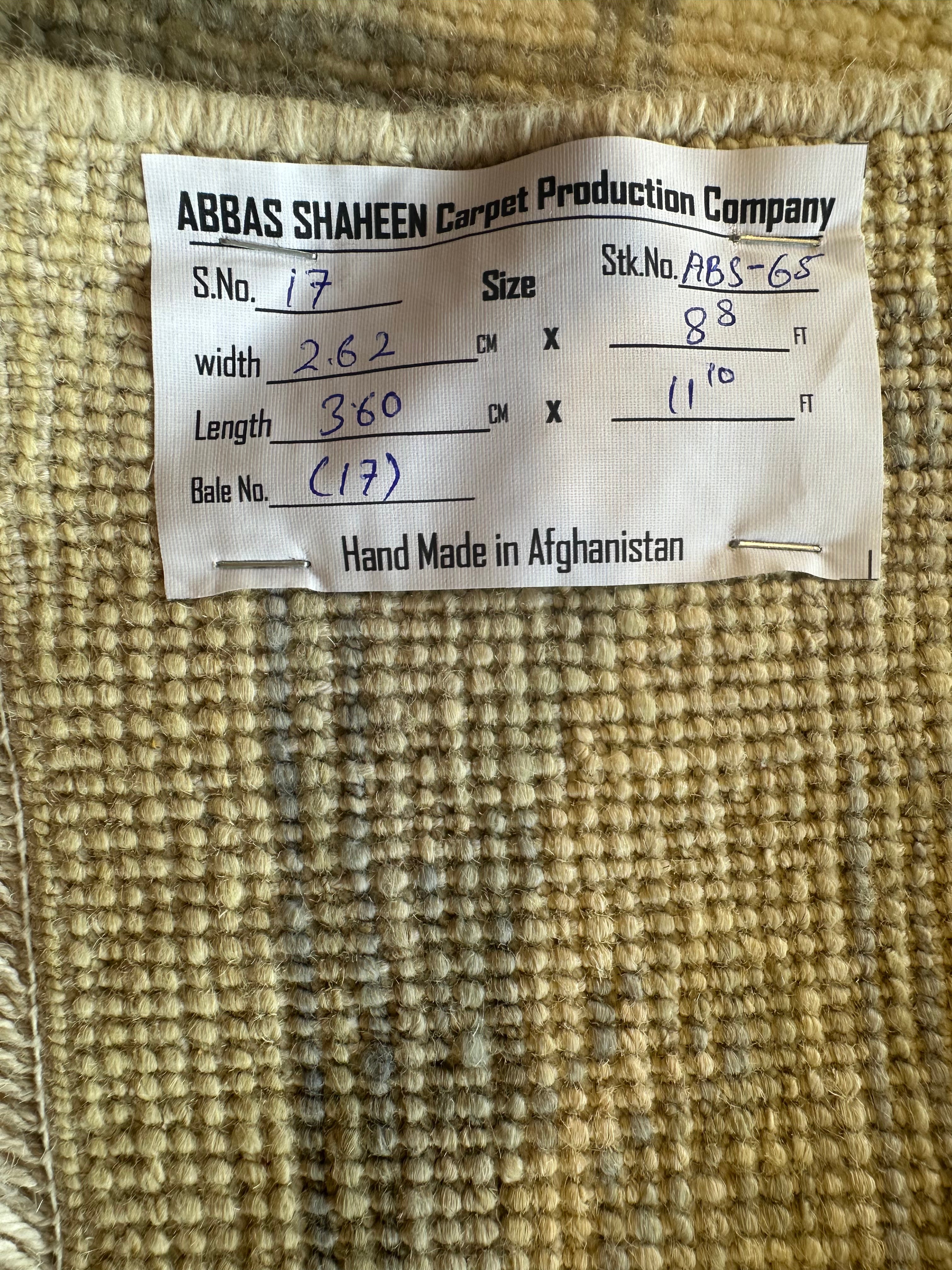 Lauren Smith 8.8x11.10 Whitewash Afghani Oushak Rug