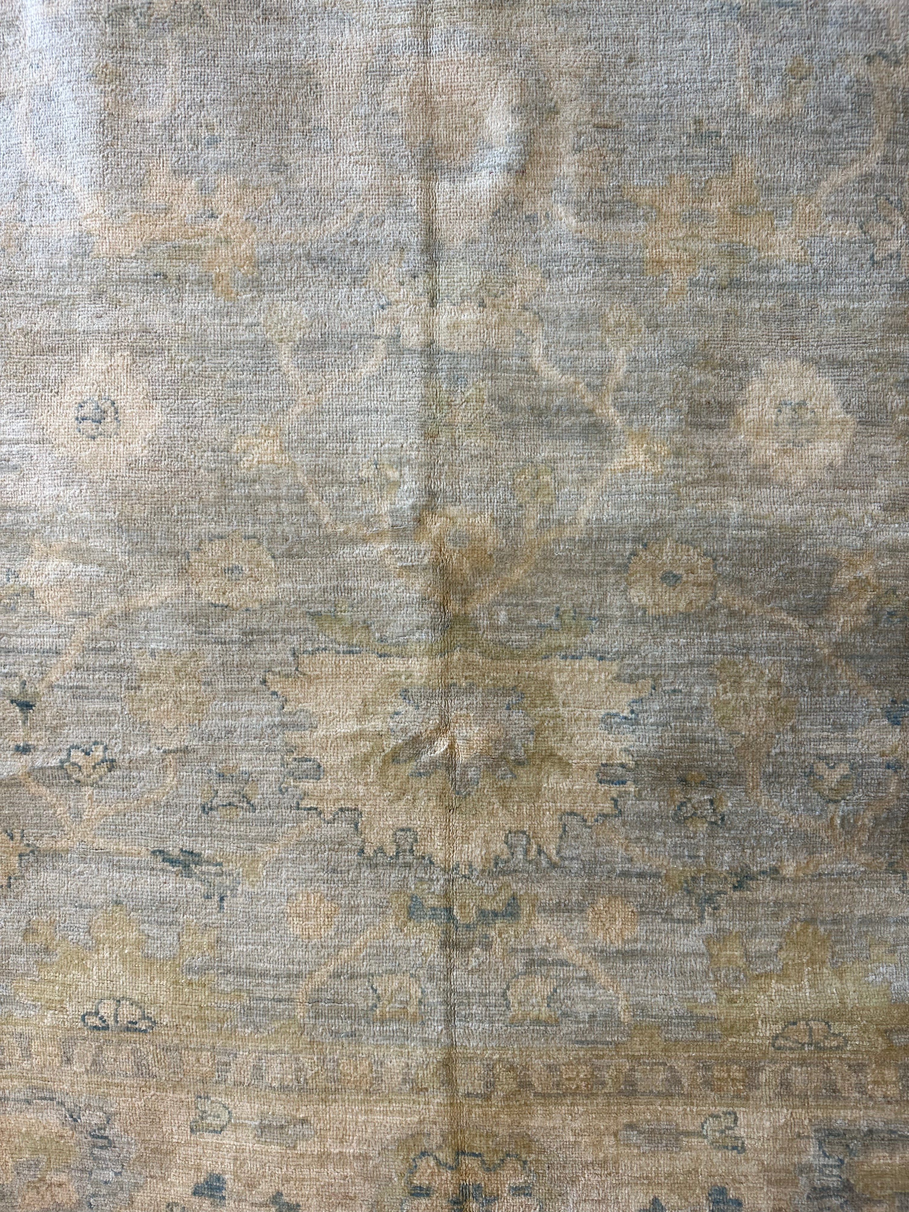 Mary Clark 8.9x11.8 Whitewash Afghani Oushak Rug