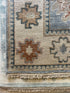 Jessie Prescott 8x10 Light Blue and Ivory Hand-Knotted Oushak Rug