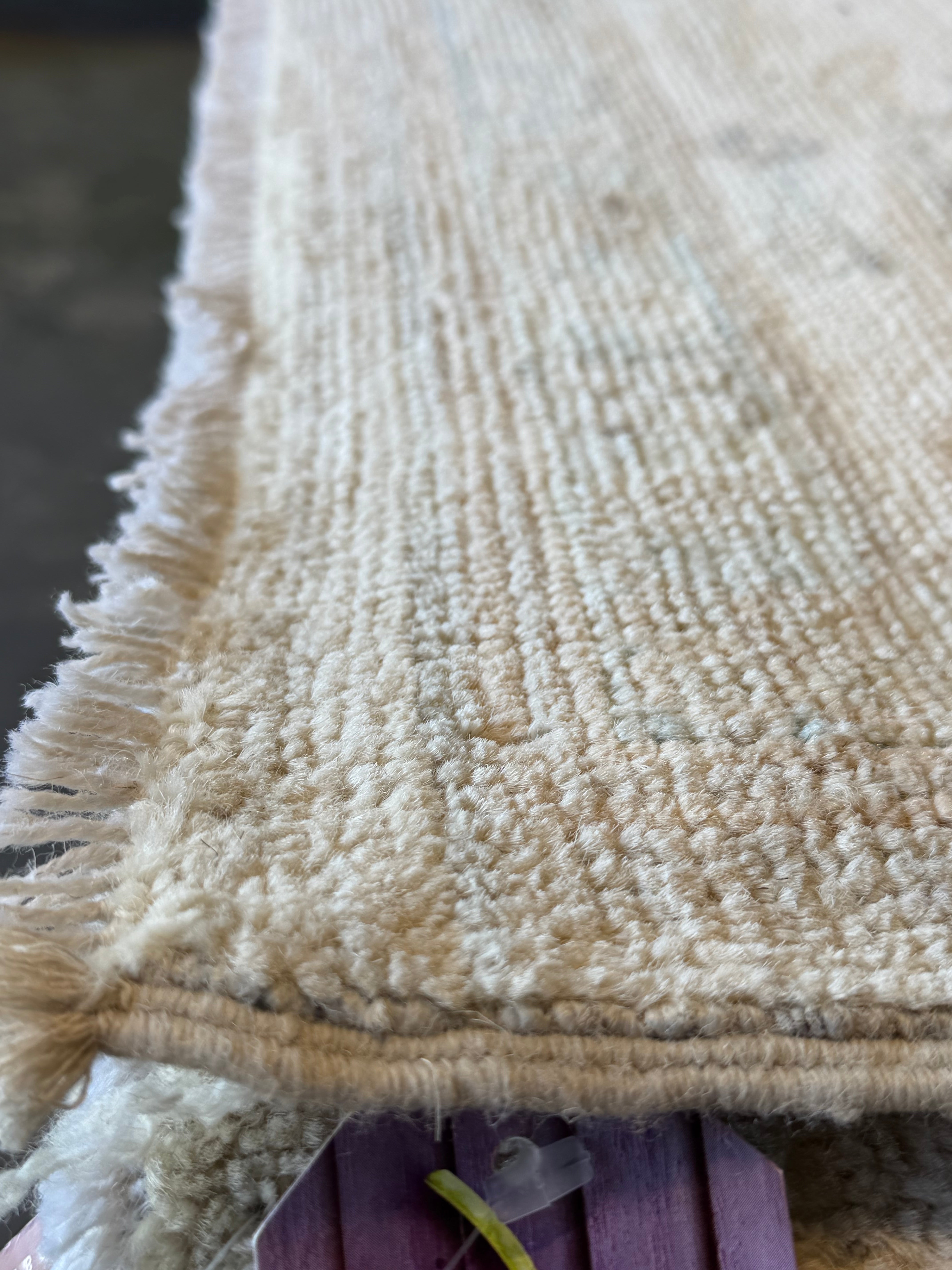 Betty Pemp 8.2x10.2 Beige Afghani Whitewashed Oushak
