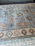 Jessie Prescott 8x10 Light Blue and Ivory Hand-Knotted Oushak Rug