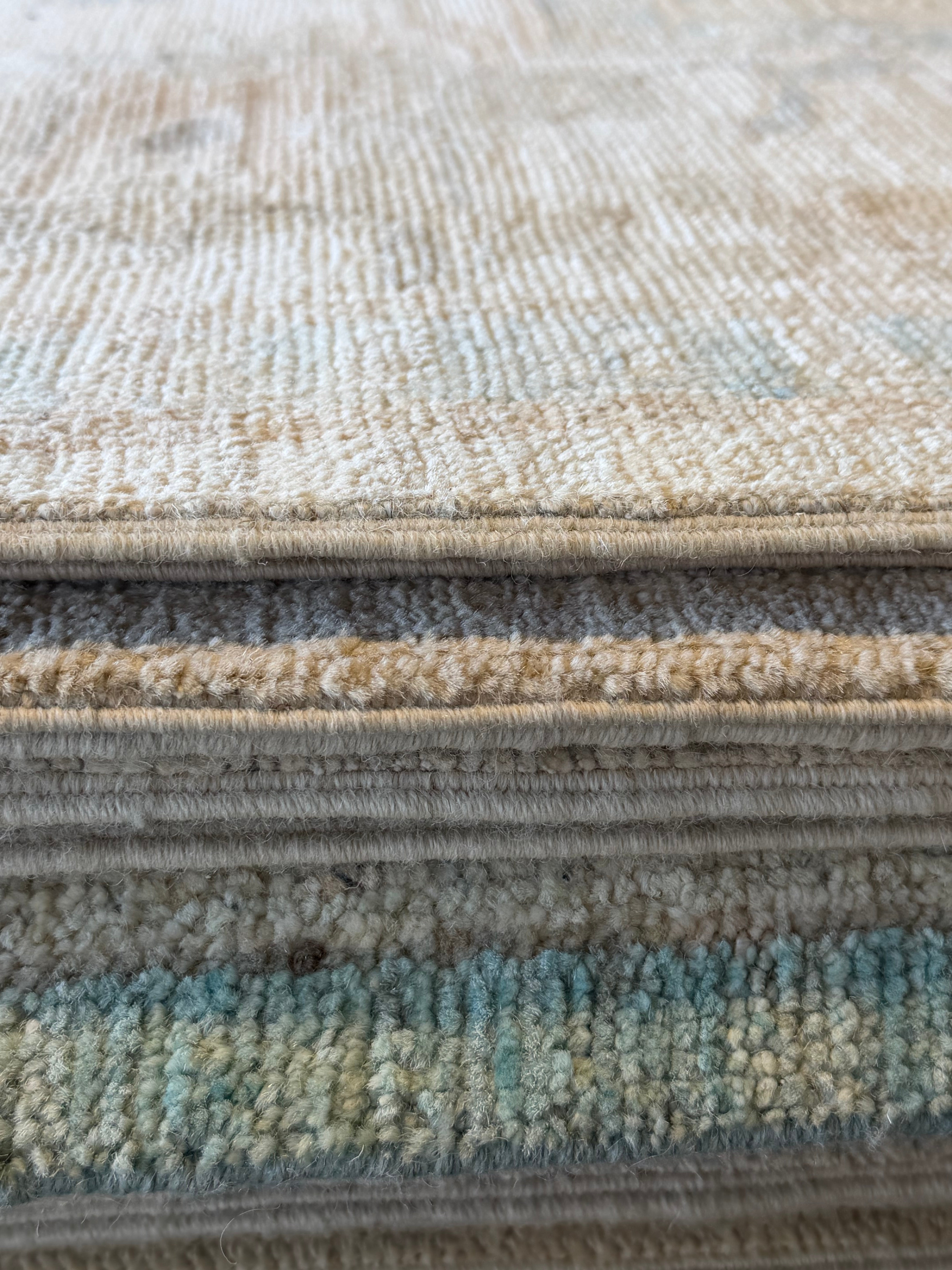 Betty Pemp 8.2x10.2 Beige Afghani Whitewashed Oushak