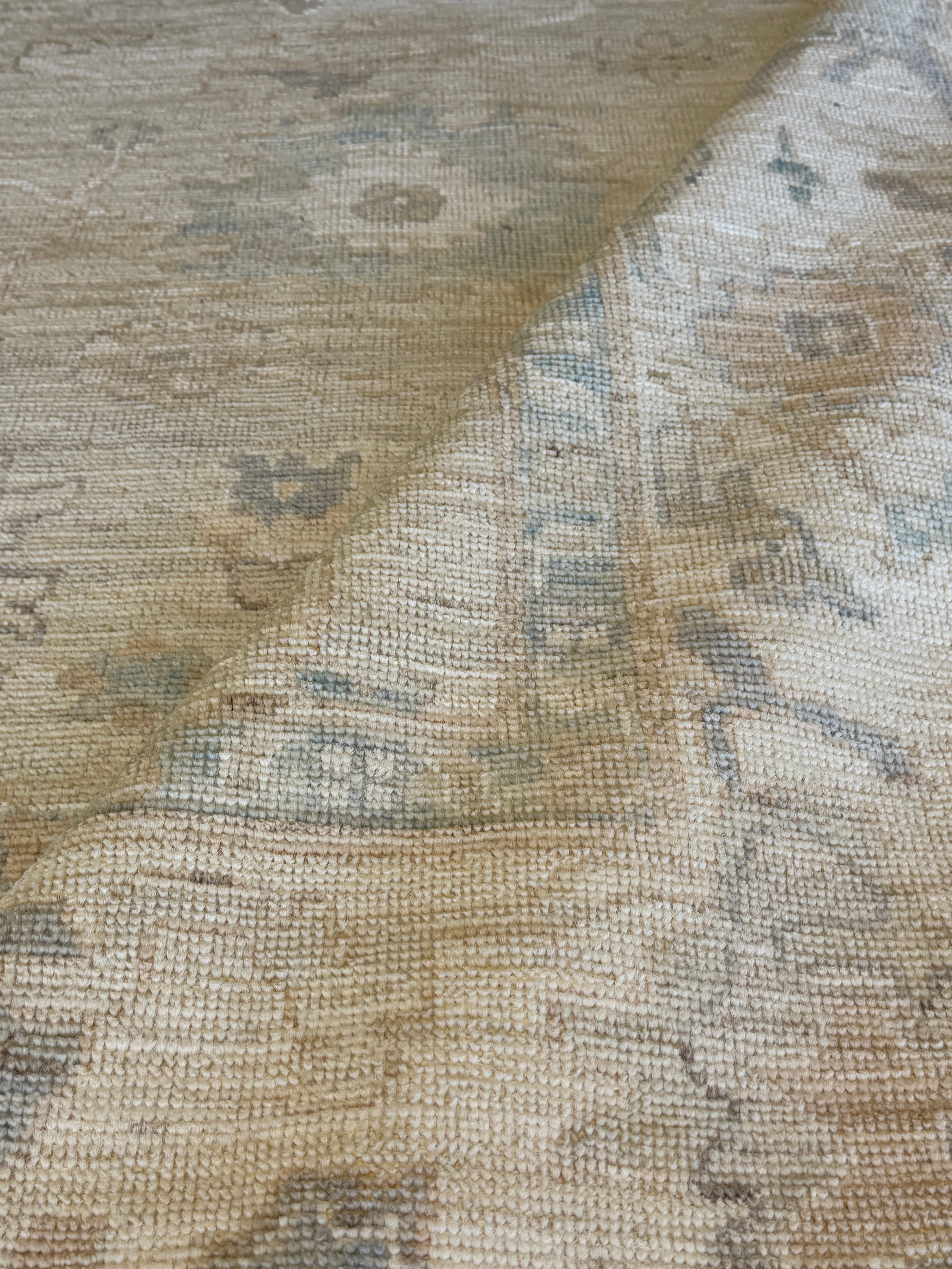 Betty Pemp 8.2x10.2 Beige Afghani Whitewashed Oushak