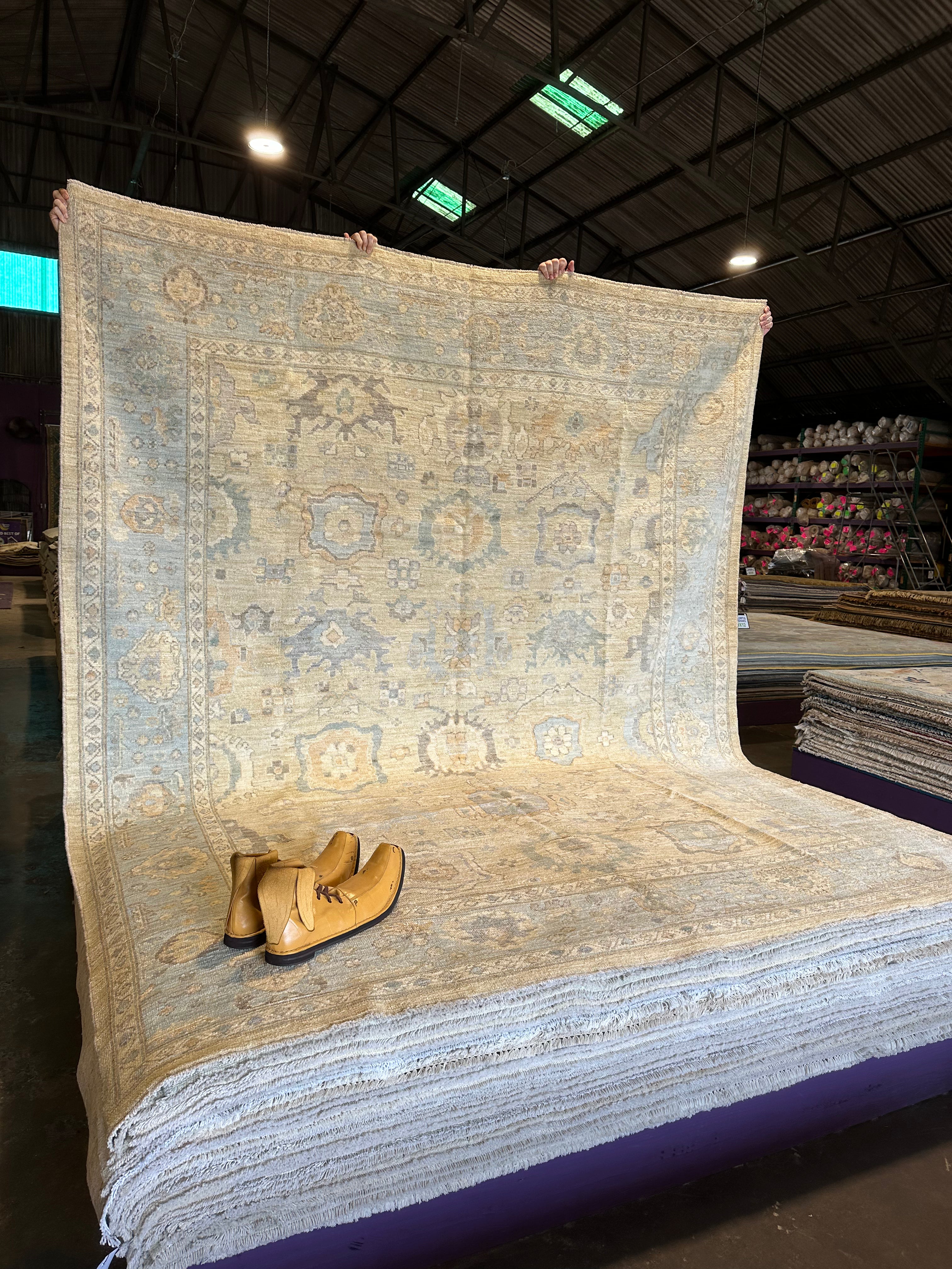 Milana Wan 8.2x10 Whitewash Afghani Oushak Rug