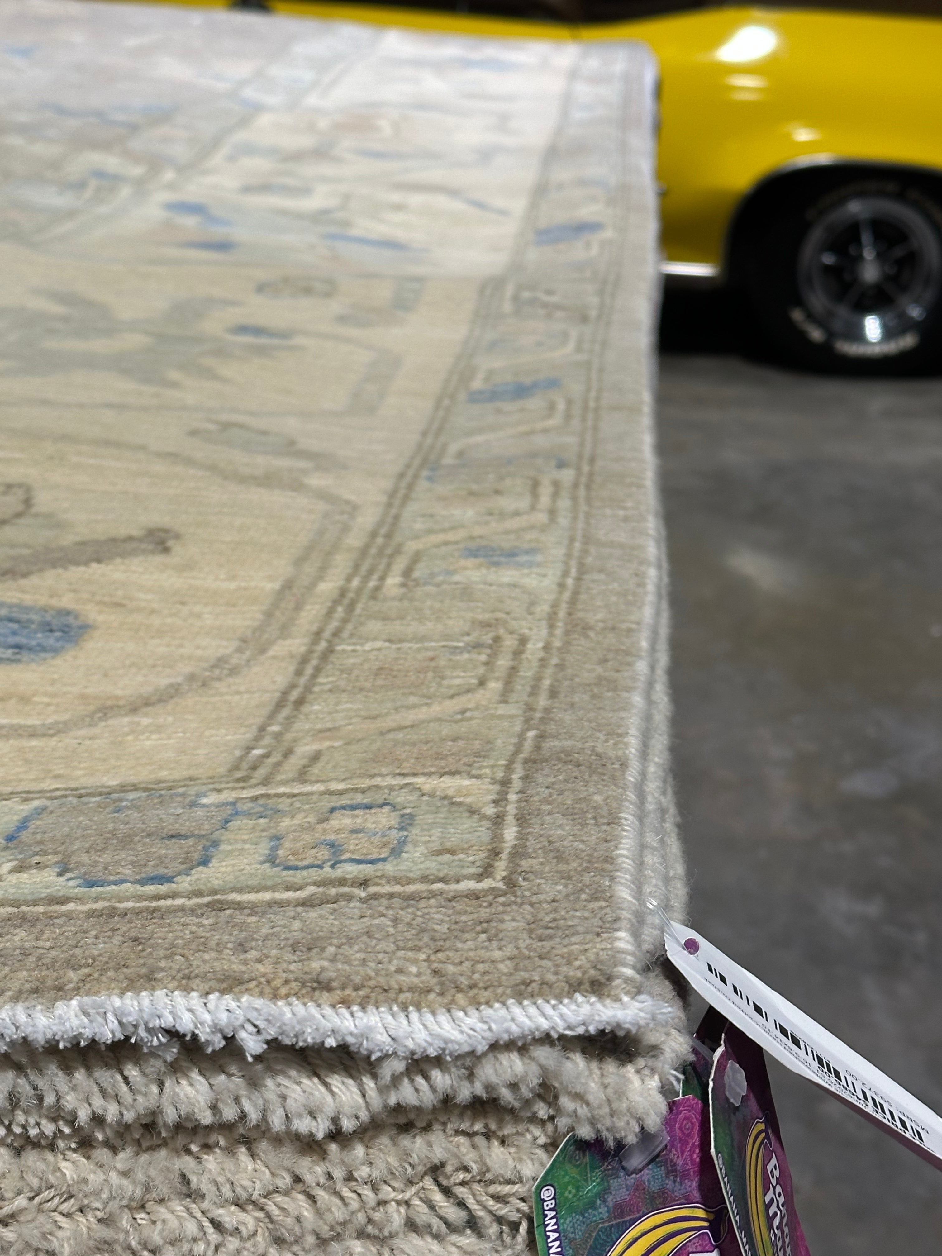 Kelly Craig 10.1x14.2 Grey & Blue Afghani Oushak Rug