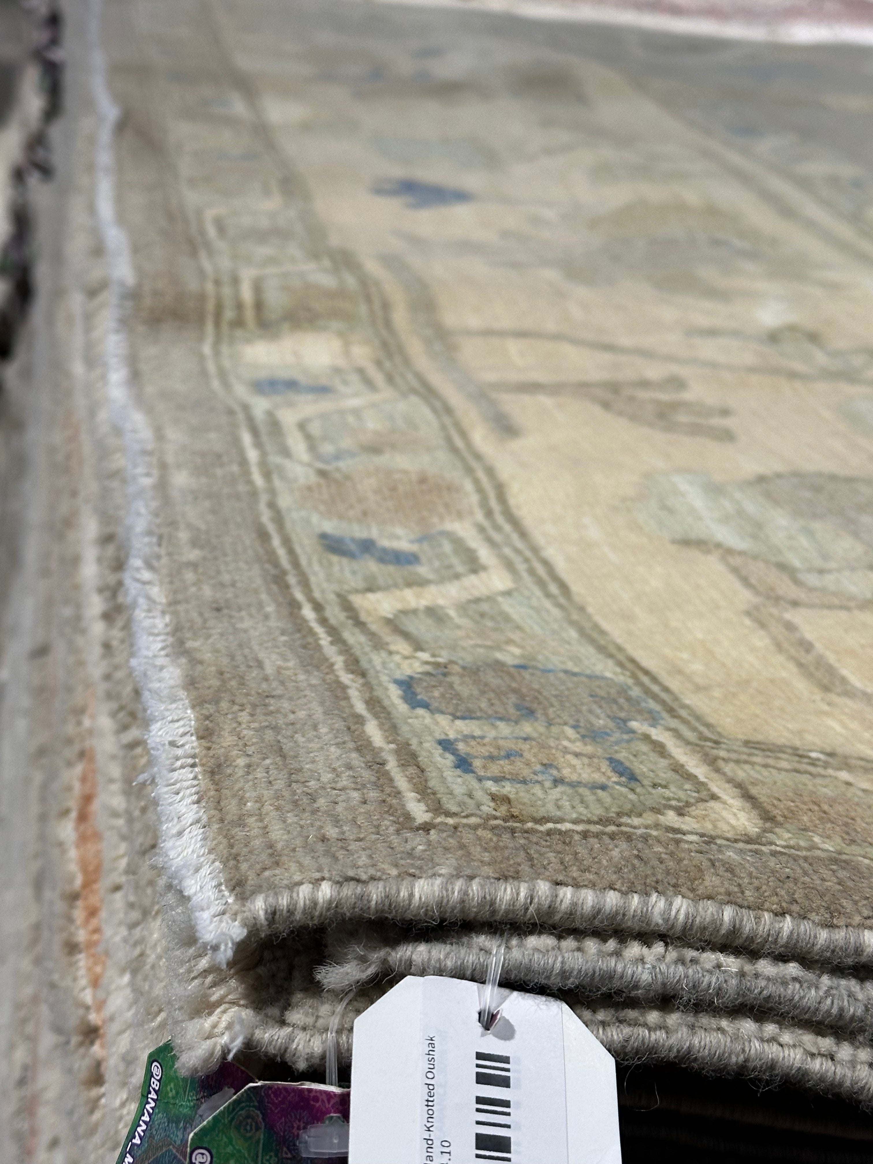 Kelly Craig 10.1x14.2 Grey & Blue Afghani Oushak Rug