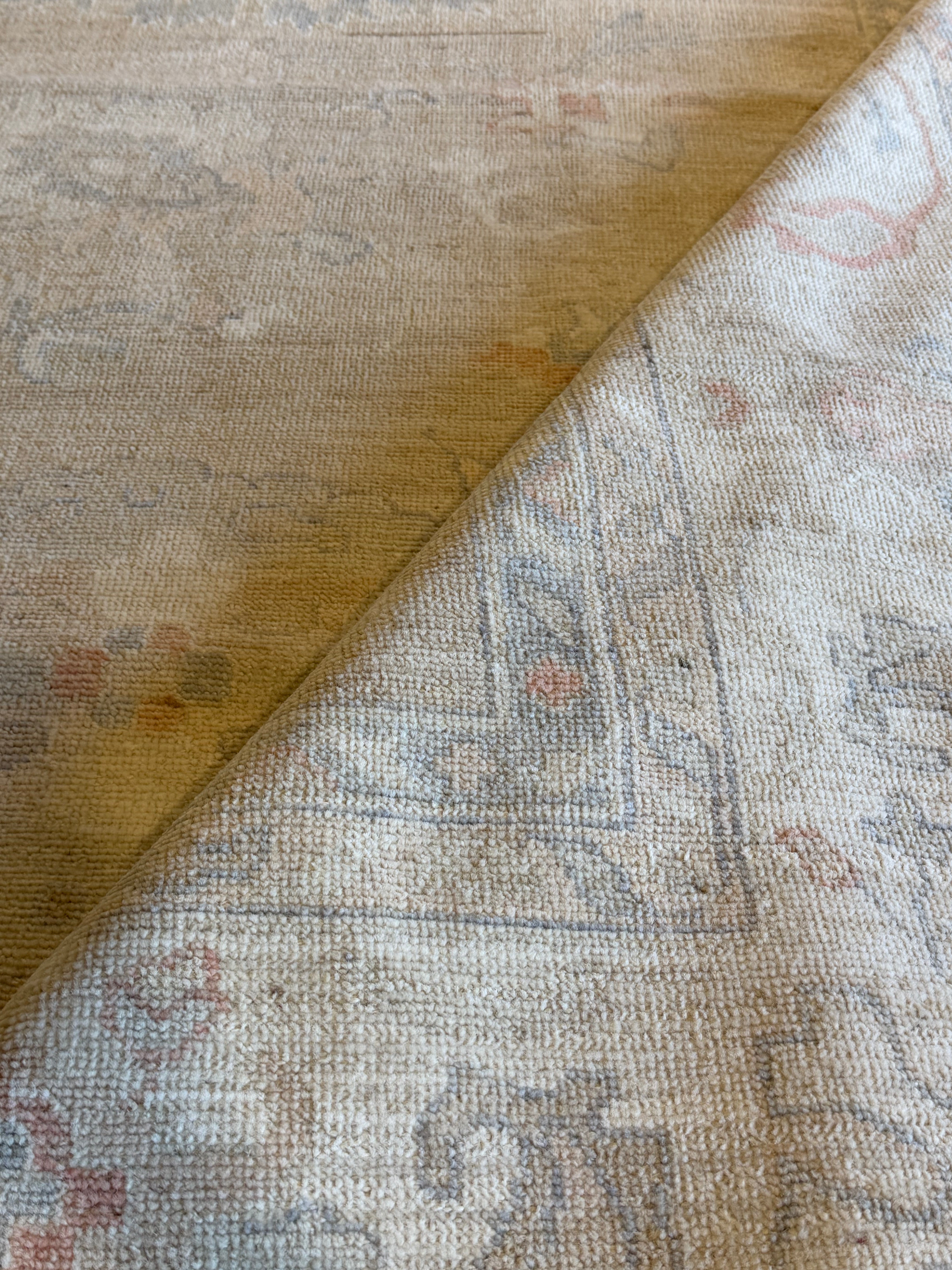 Estelle 10.2x13.10 Beige Multi Afghani Whitewashed Oushak