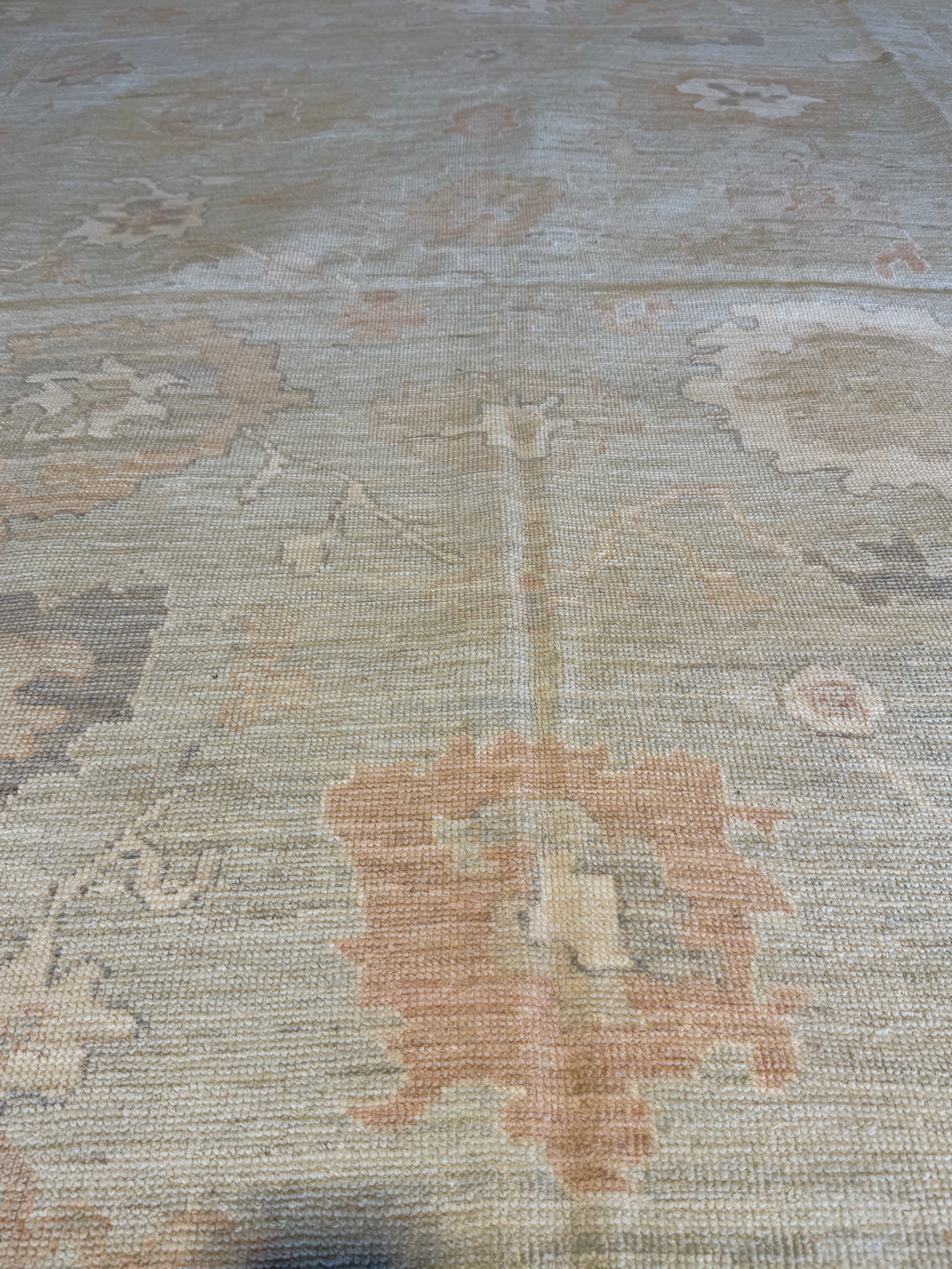 Keisha Lamb 8.2x9.9 Blue Afghani Whitewashed Oushak