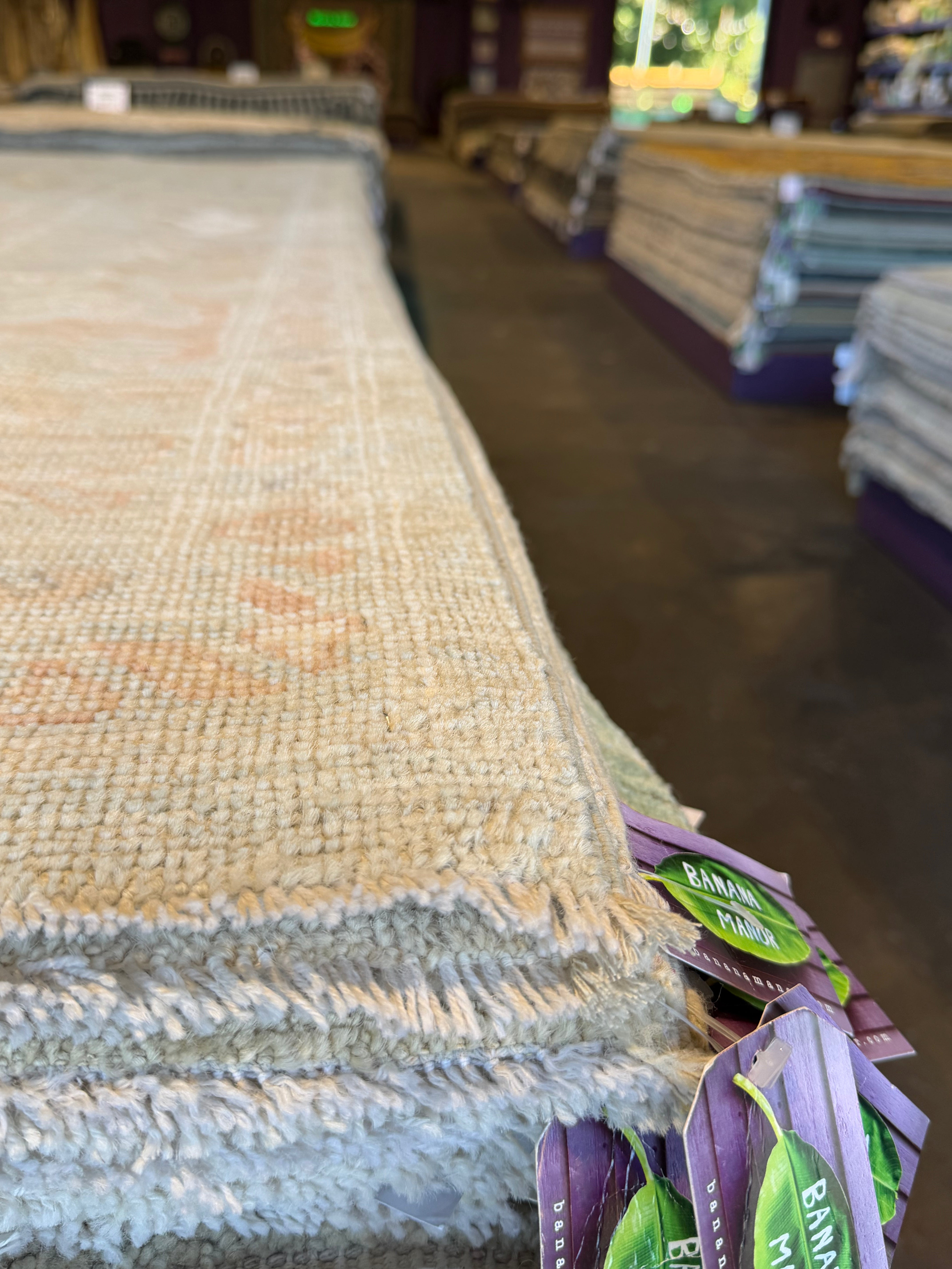 Keisha Lamb 8.2x9.9 Blue Afghani Whitewashed Oushak