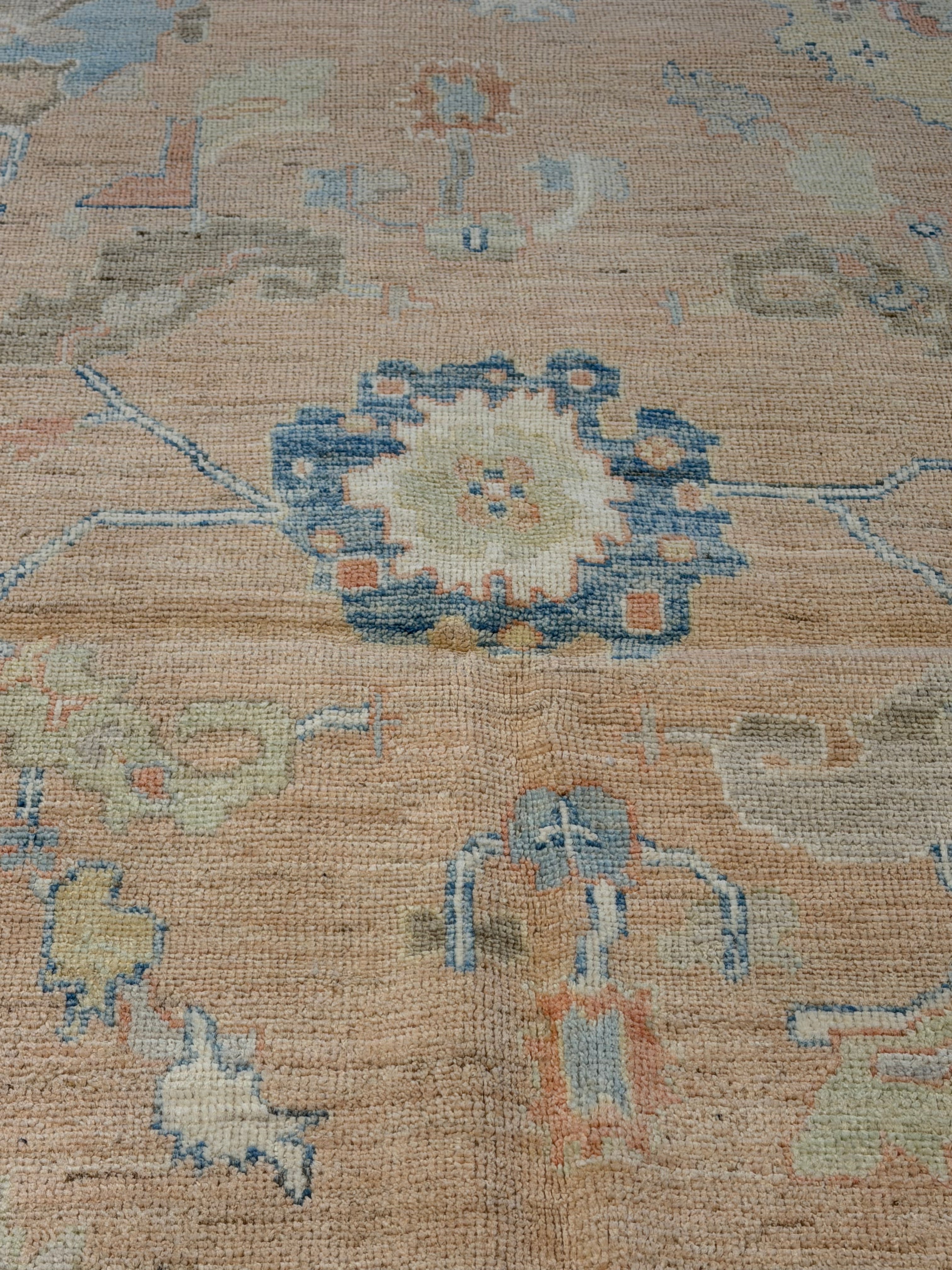 Cleopatra Coleman 6x9 Pink Afghani Whitewashed Oushak