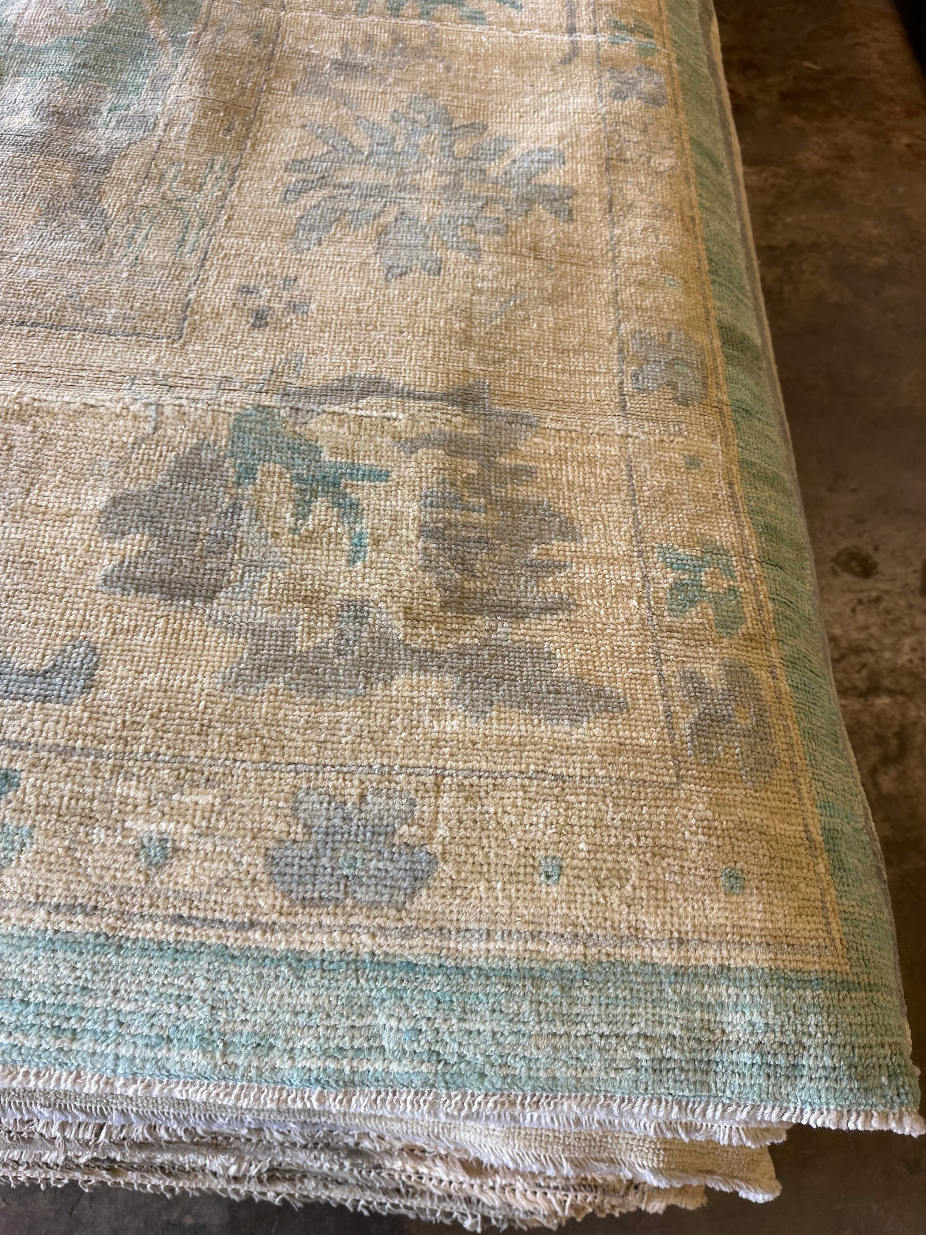 Renate Reinsve 9.10x13.7 Colorful Afghani Oushak Rug