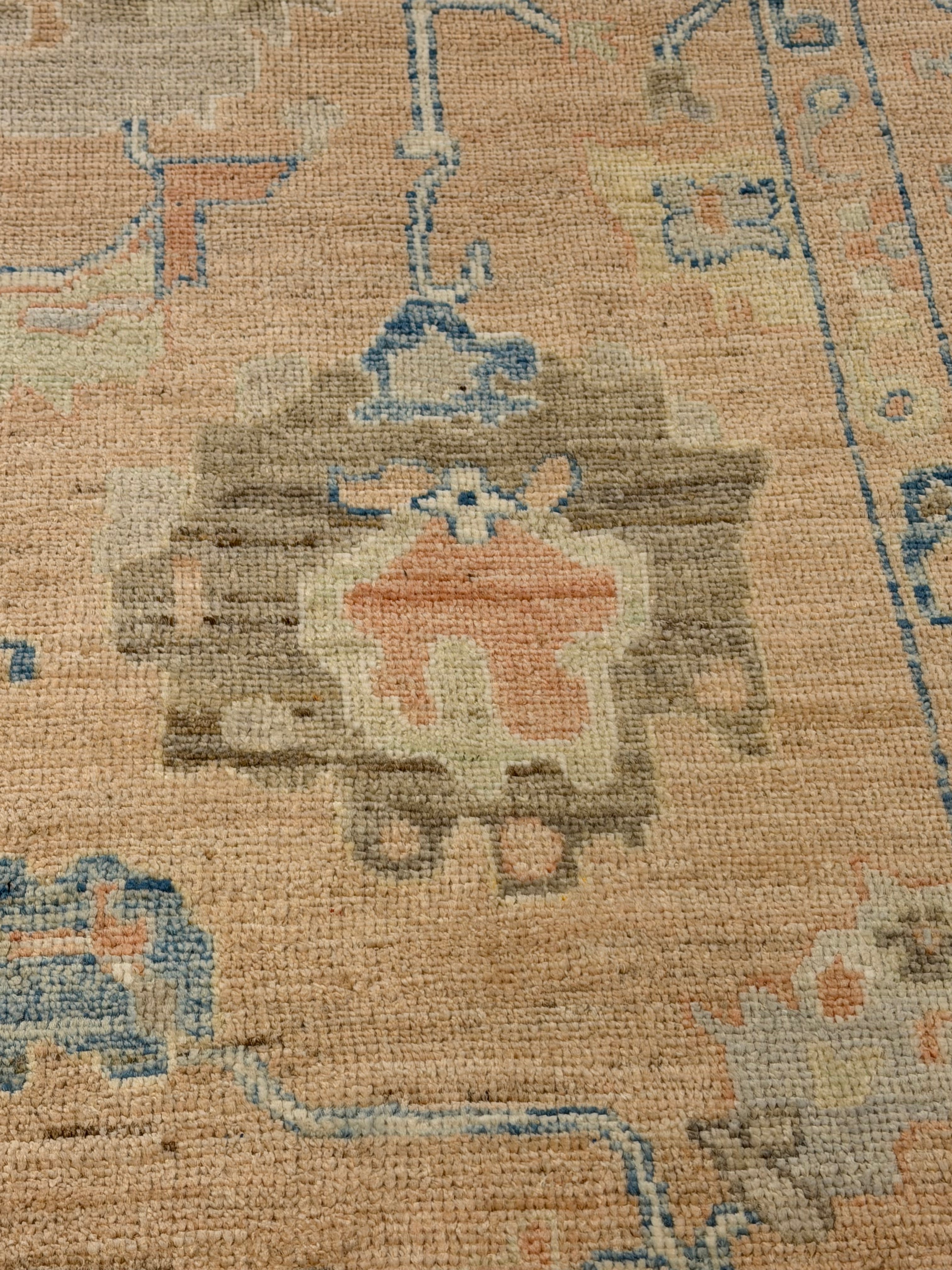 Cleopatra Coleman 6x9 Pink Afghani Whitewashed Oushak