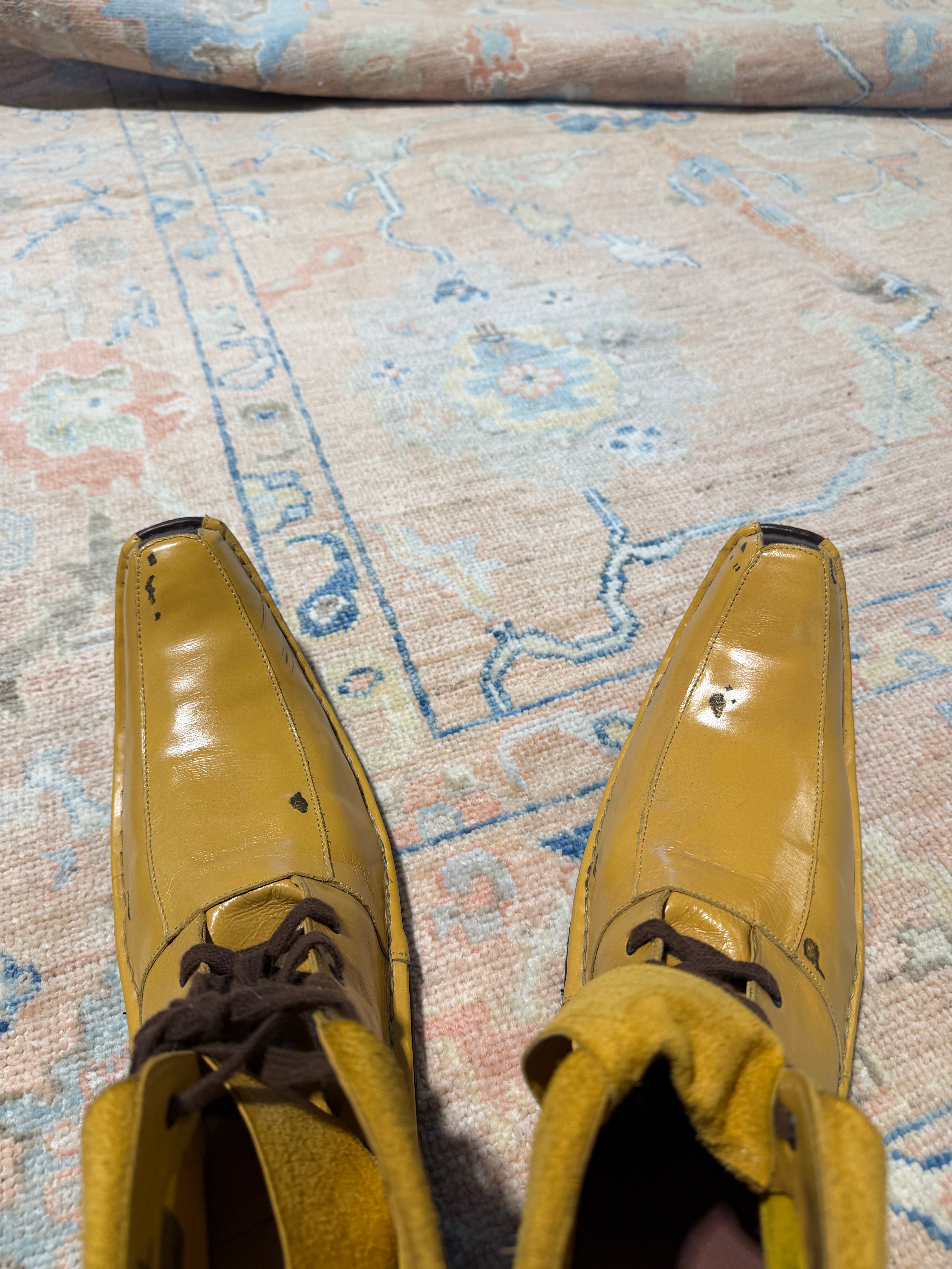 Cleopatra Coleman 6x9 Pink Afghani Whitewashed Oushak