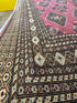 Shari Weiser 8.1x10.4 Pink Afghani Bokhara Rug