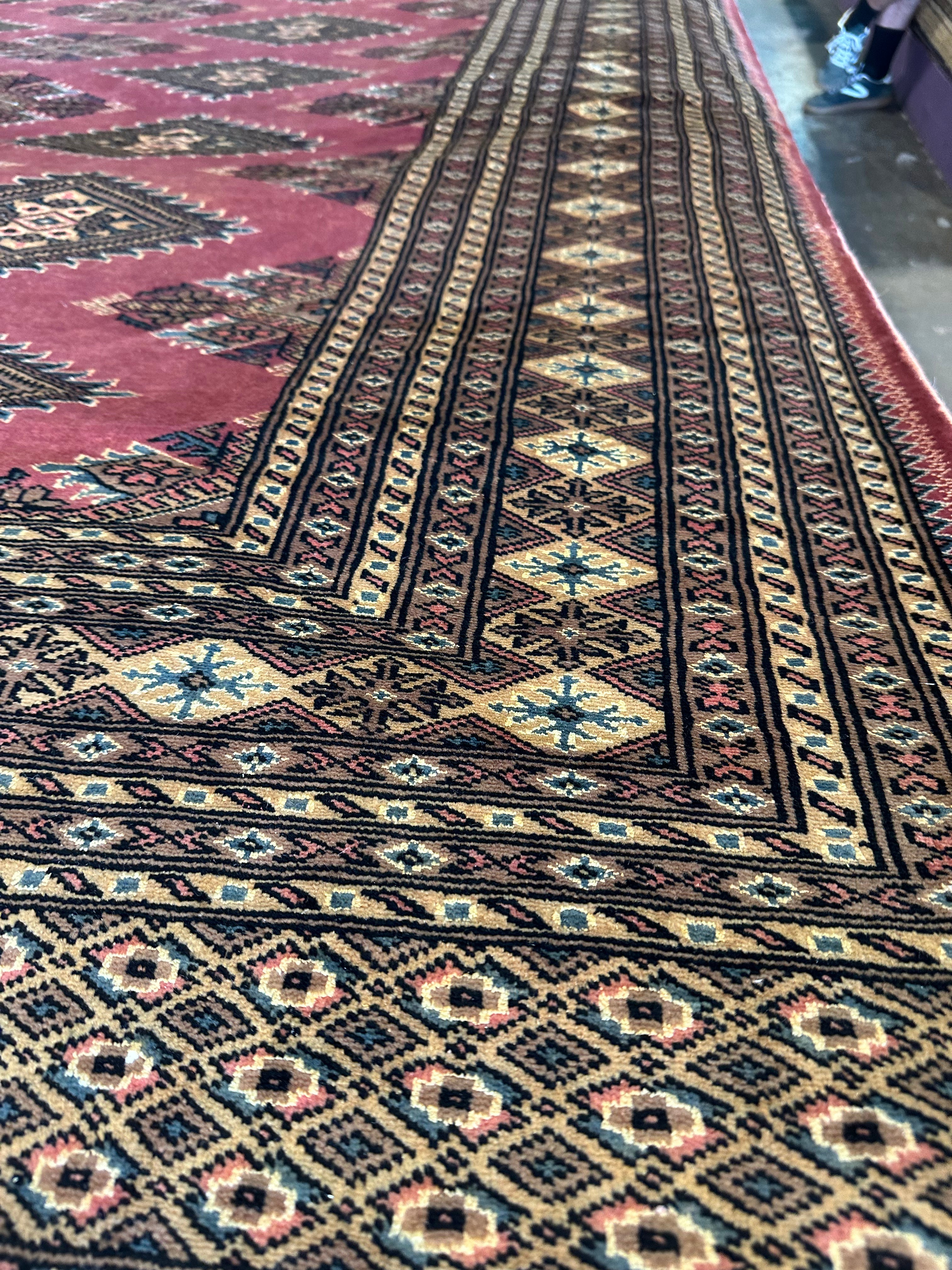 Shari Weiser 8.1x10.4 Pink Afghani Bokhara Rug