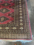Shari Weiser 8.1x10.4 Pink Afghani Bokhara Rug