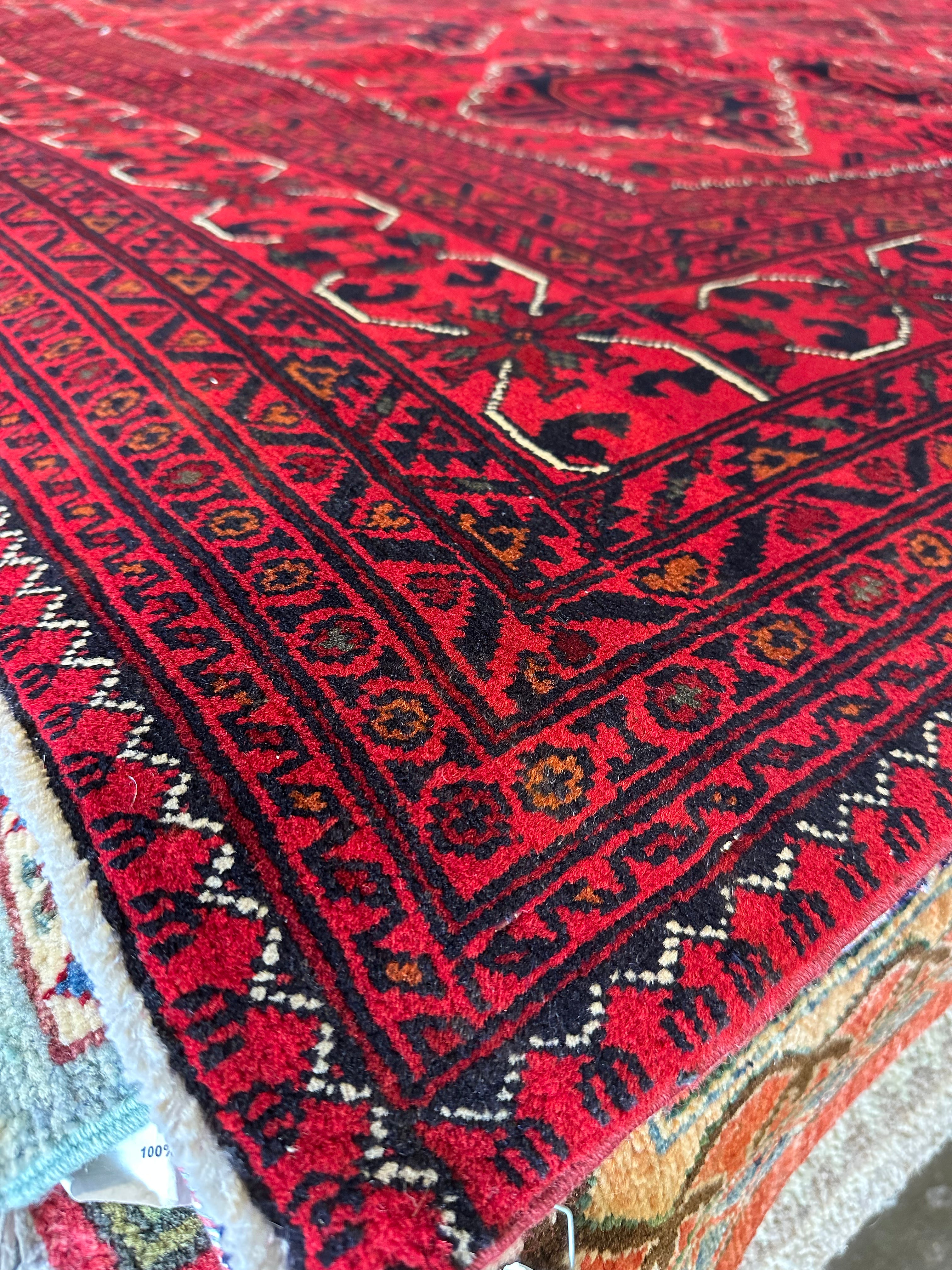 Kelly Vitz 8.2x11.3 Red Afghani Khamyab Rug