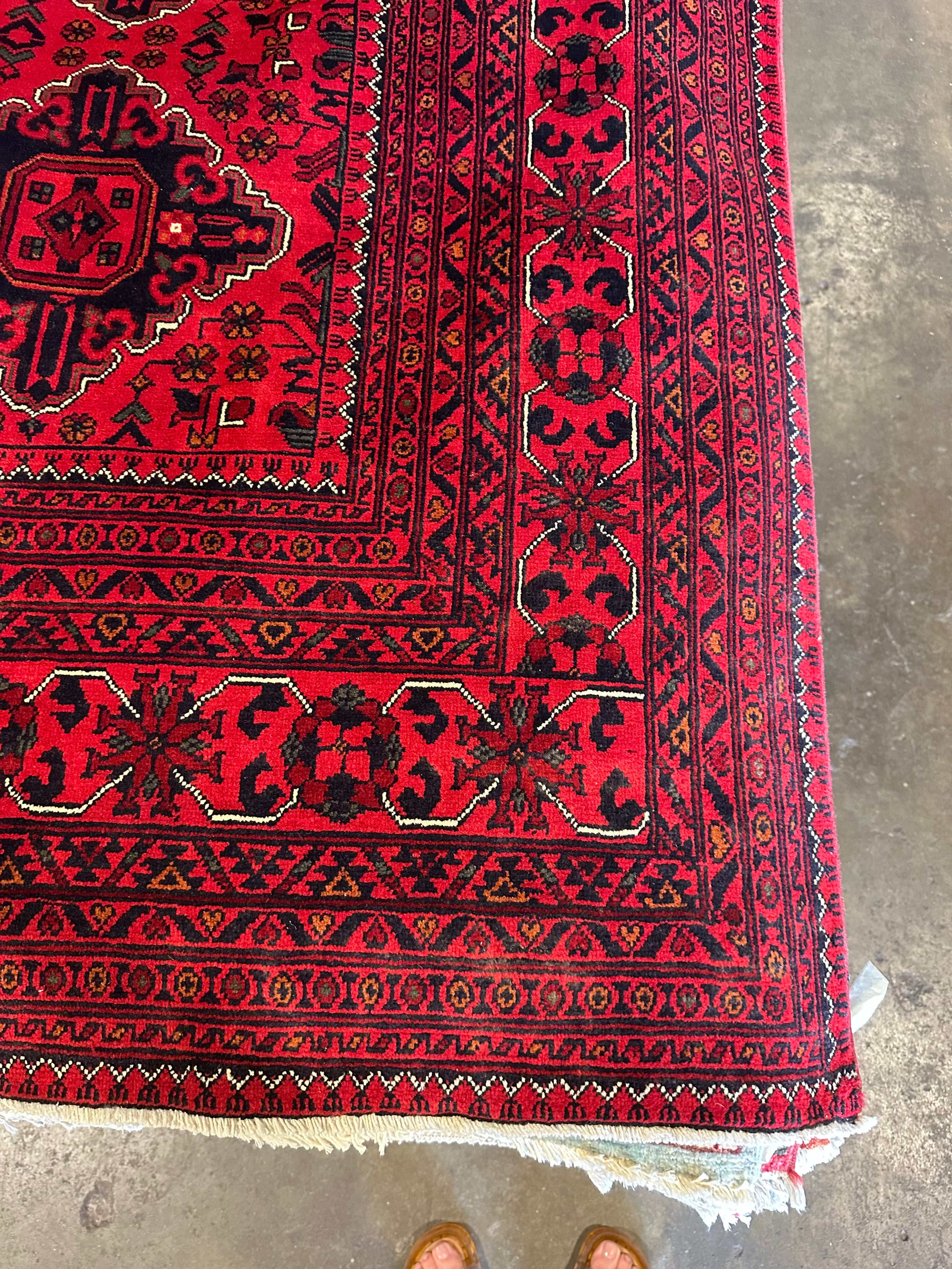 Kelly Vitz 8.2x11.3 Red Afghani Khamyab Rug